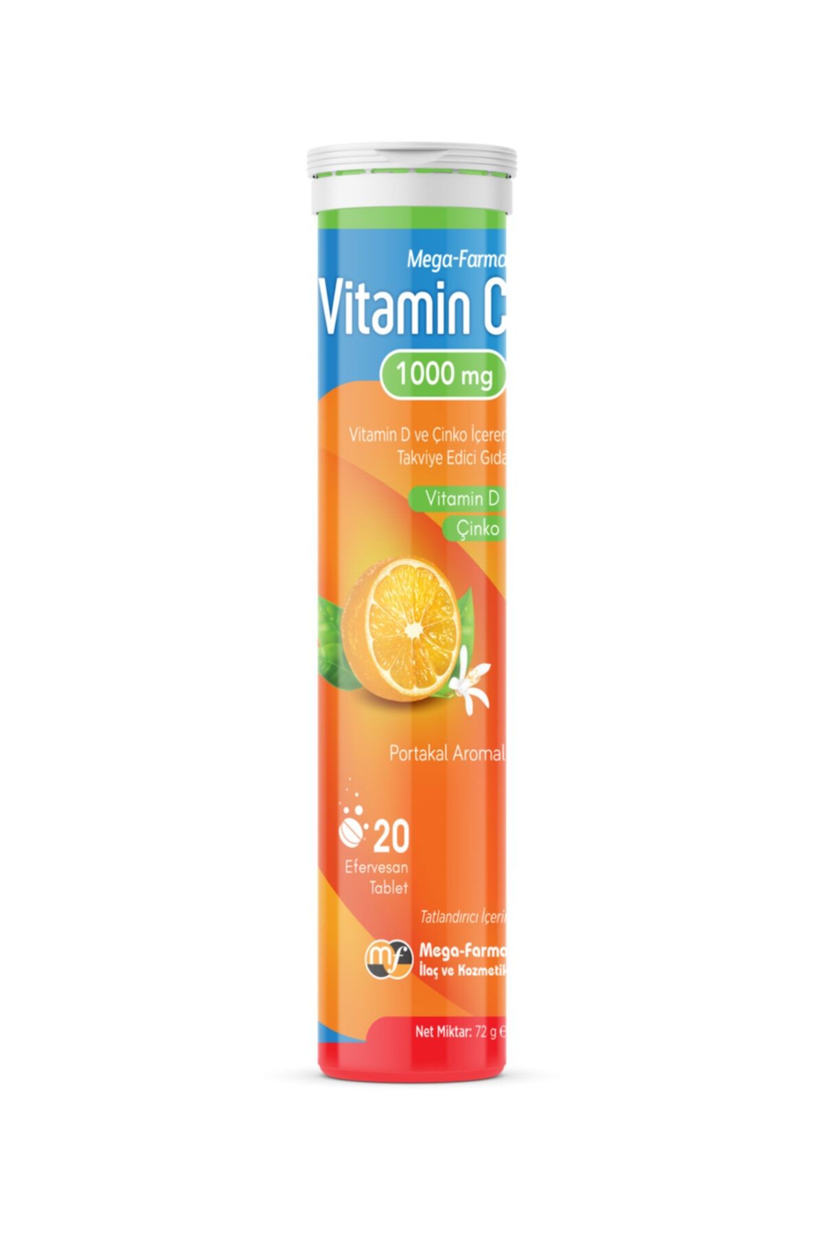 Mega-Farma Vitamin C 1000 Mg 20 Efervesan Tablet ( Vitamin D Çinko )