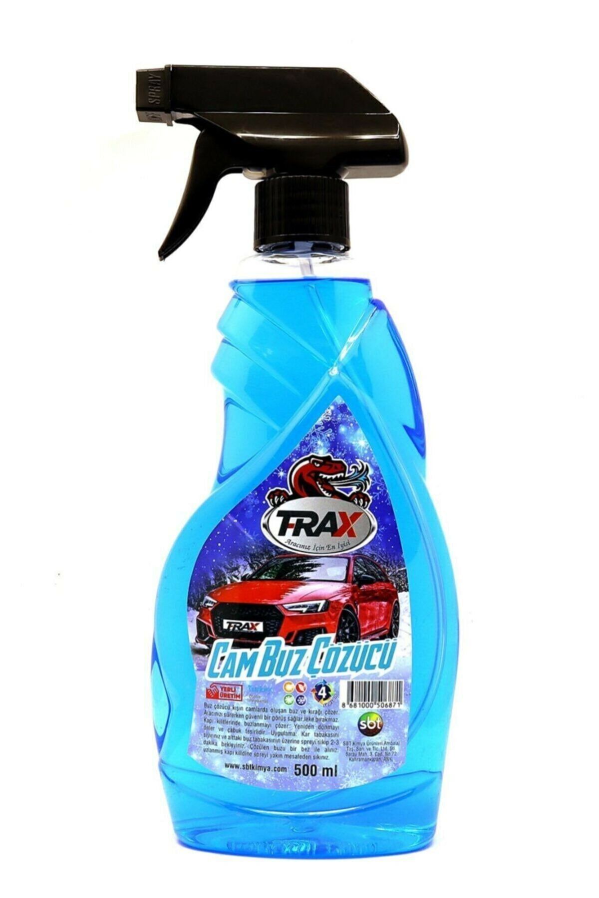 Genel Markalar Trax Araba Oto Cam Kapı Için Etkili Buz Çözücü Sprey 500 ml