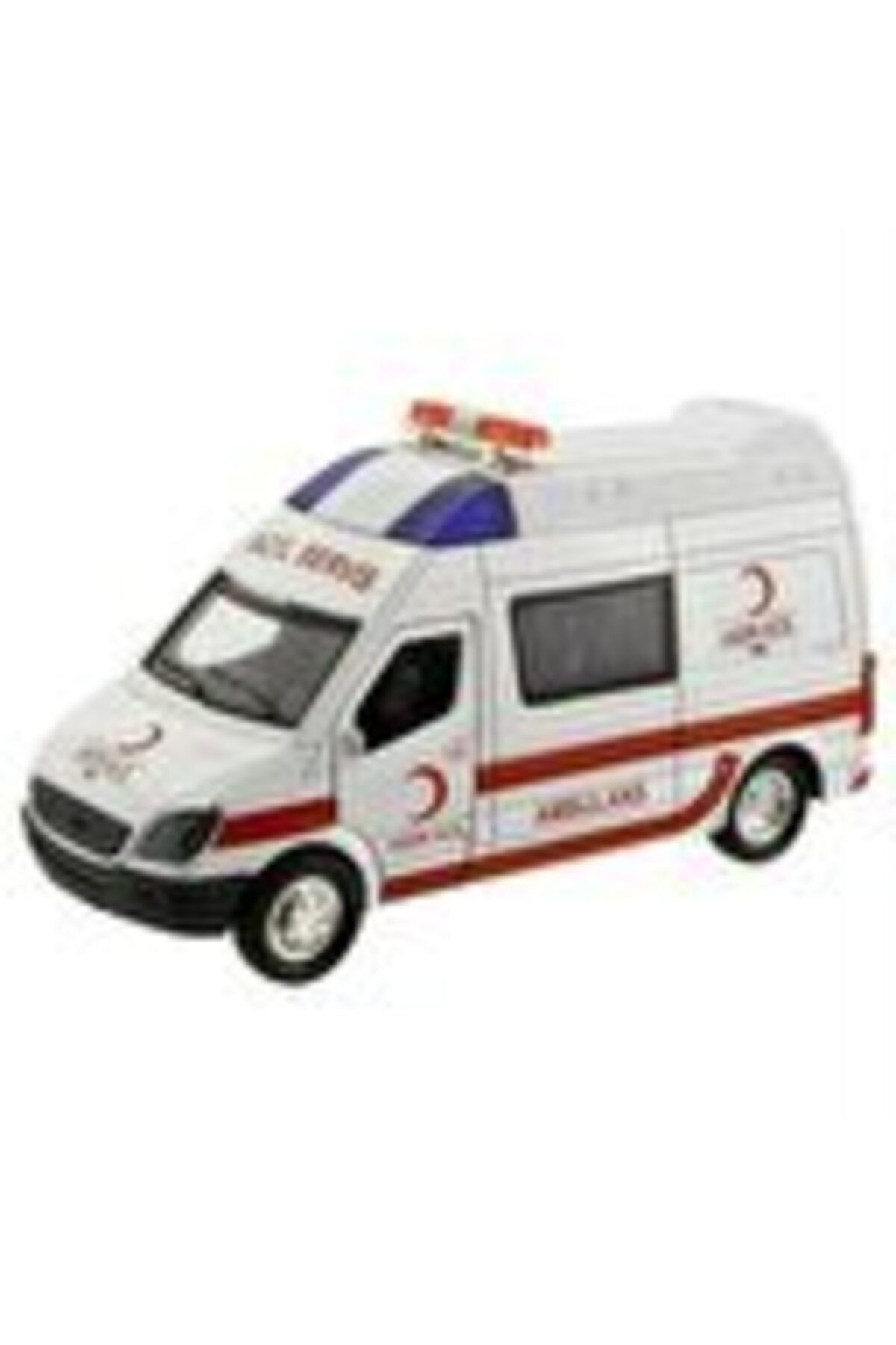 Birlik Oyuncak Işıklı Çek Bırak Metal Ambulans Sr-56436534534