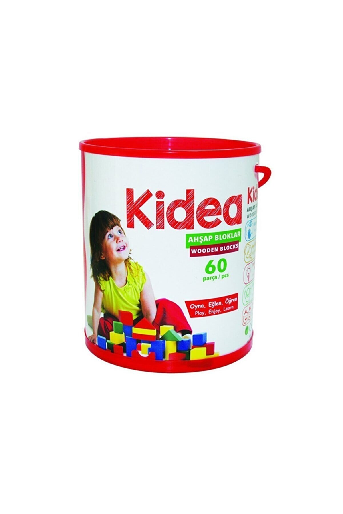 Kidea Kıd-1002 Chiva, 60 Parça Ahşap Bloklar