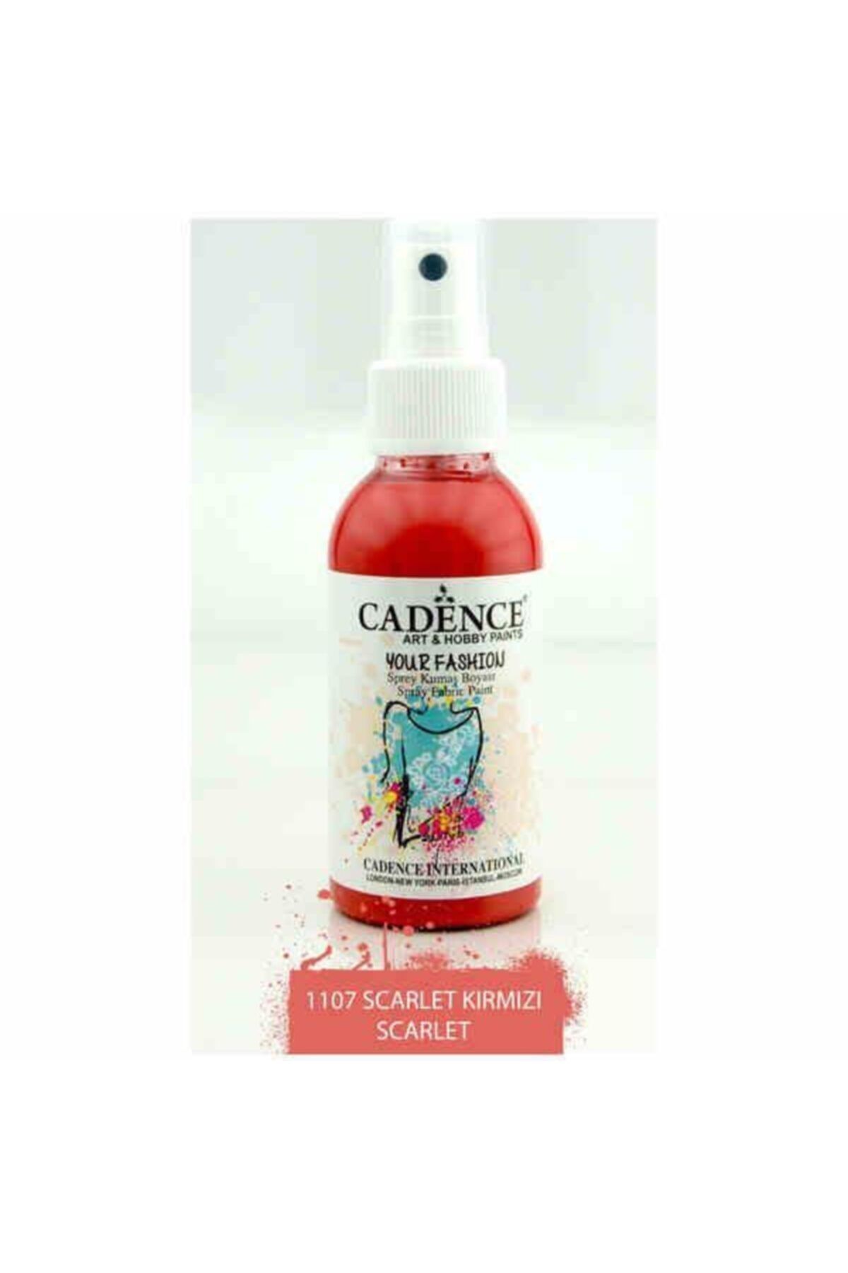 Cadence 1107 Scarlet Sprey Kumaş Boyası | Marmara Hobi