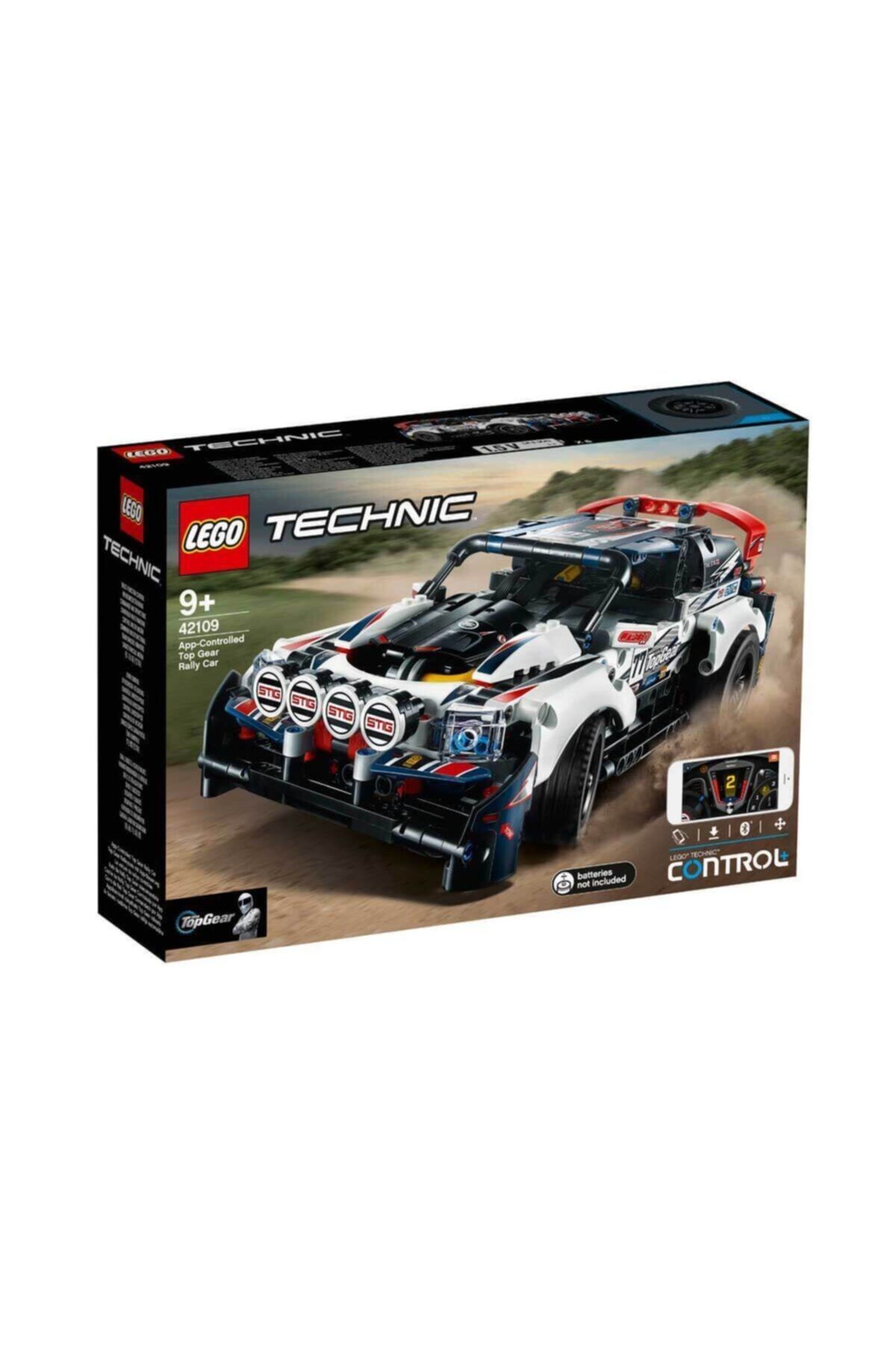LEGO Erkek Çocuk Beyaz Lego Technic Uygulama Kumandalı Top Gear Ralli Arabası 42109