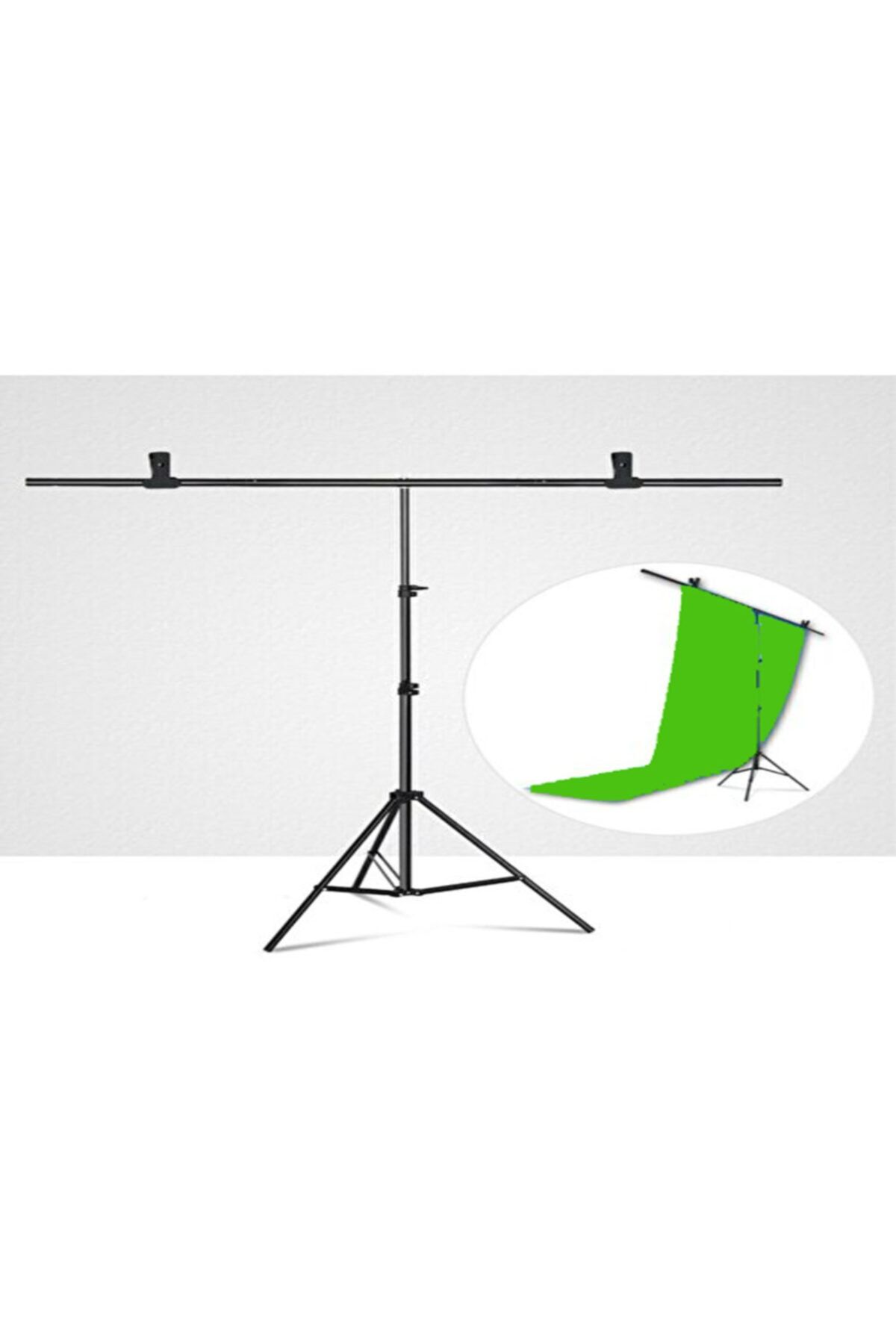 Deyatech 100x200 Pvc Green Screen Silinebilir Yeşil Fon + T Stand