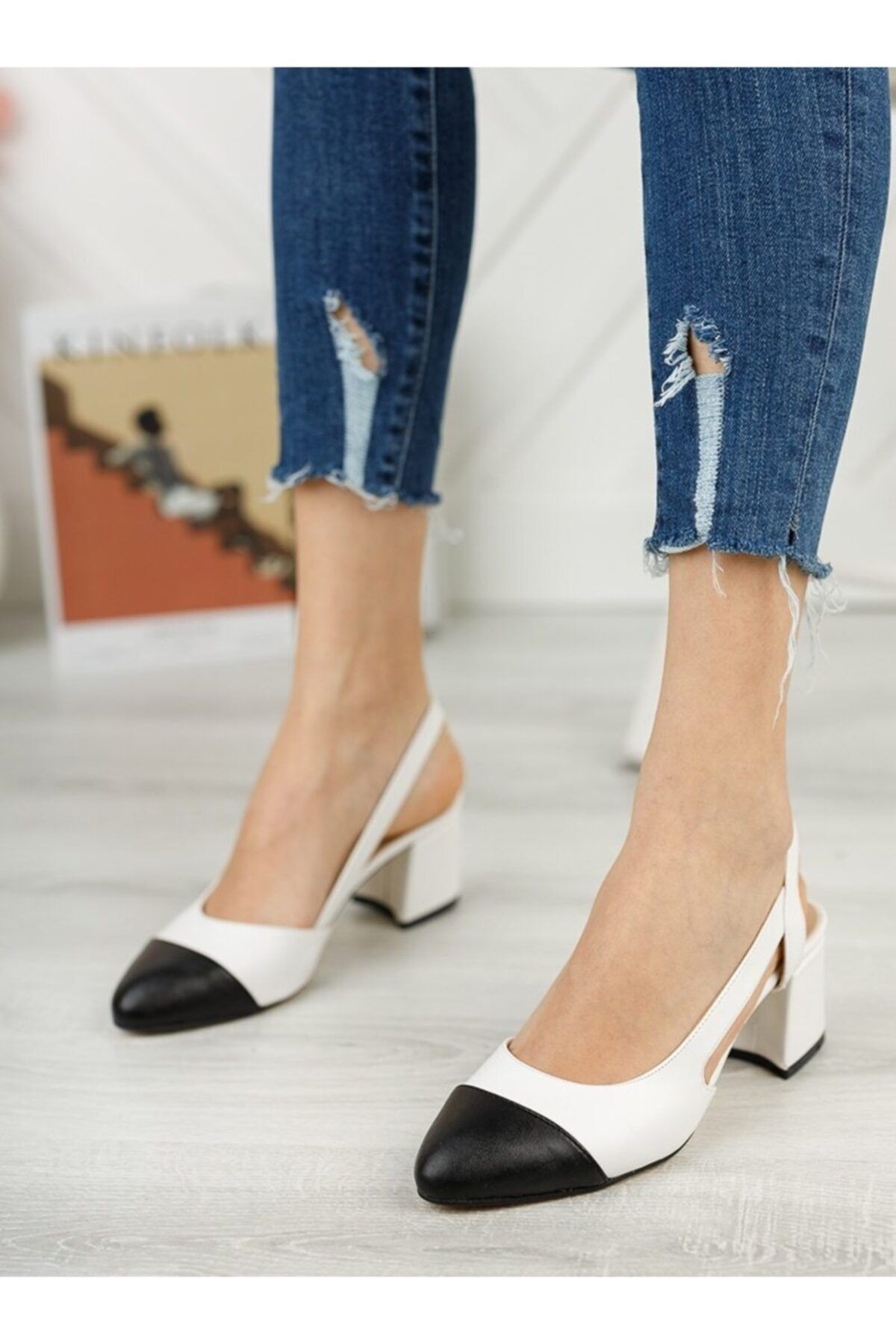 ayakkabıhavuzu Kadın Beyaz Topuklu Ayakkabı
