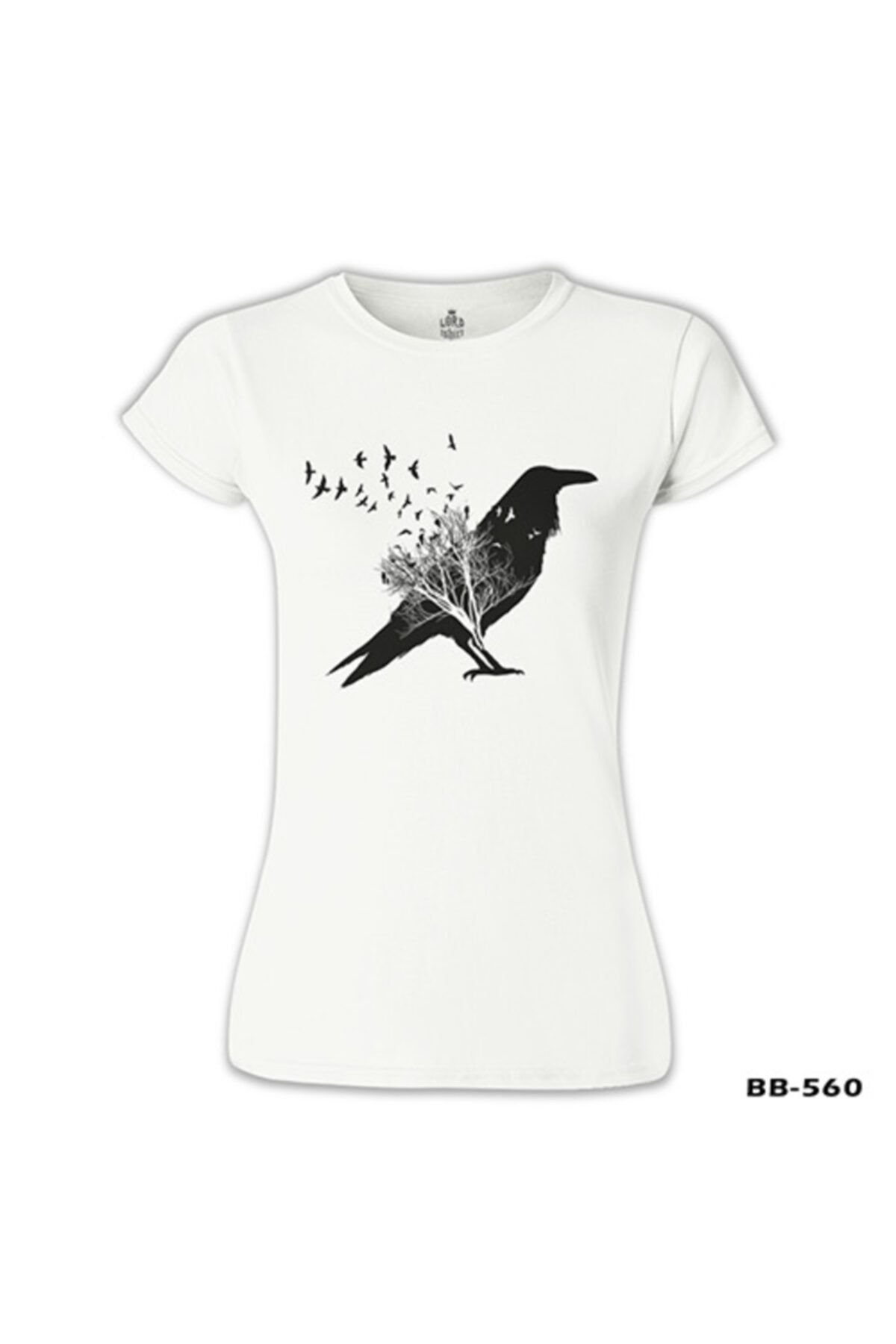 Lord T-Shirt Crows In Tales Beyaz Kadın Tshirt