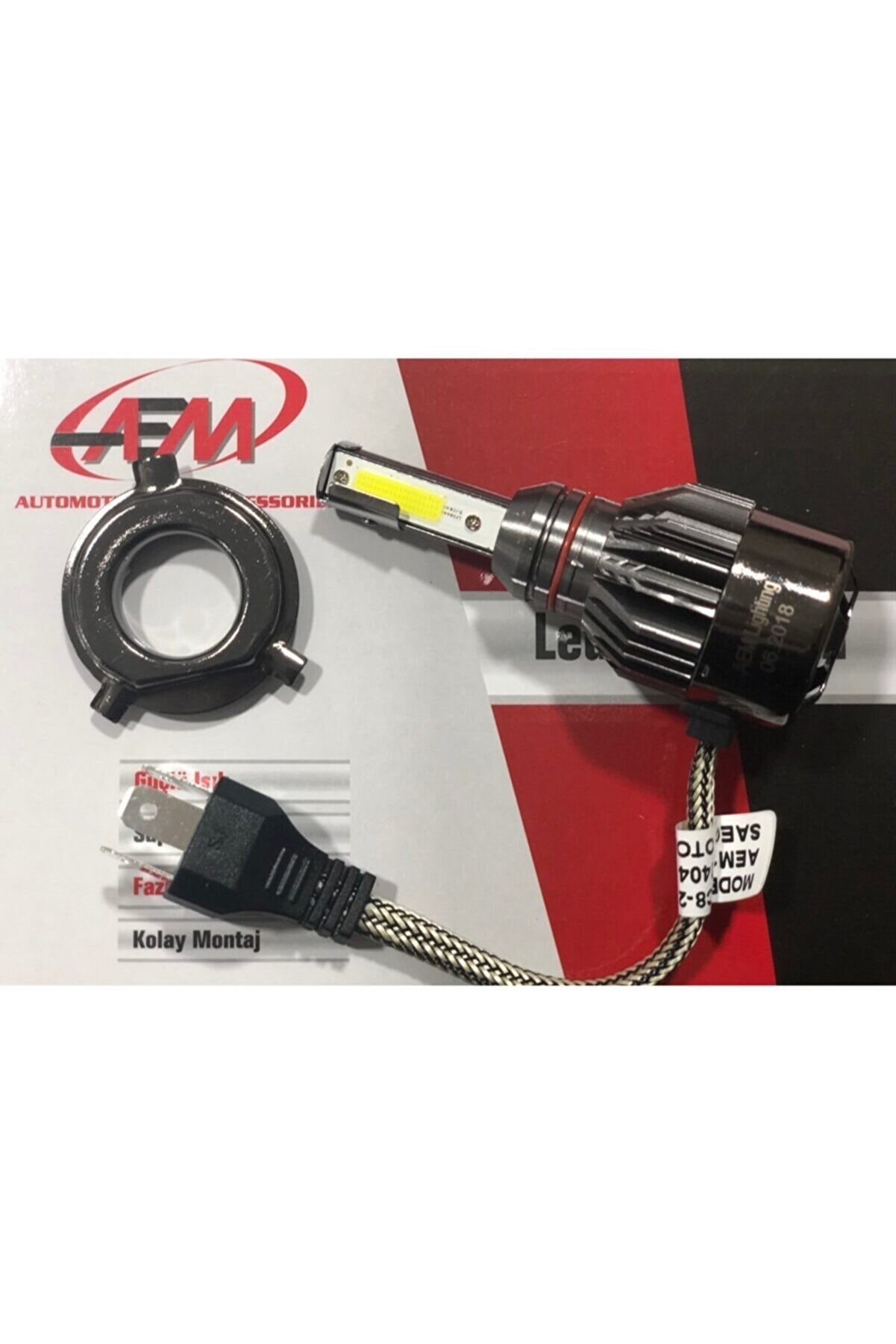 AEM H4 Led Xenon Far Aydınlatma Seti Şimşek Etkili 8000lm Fiyatı