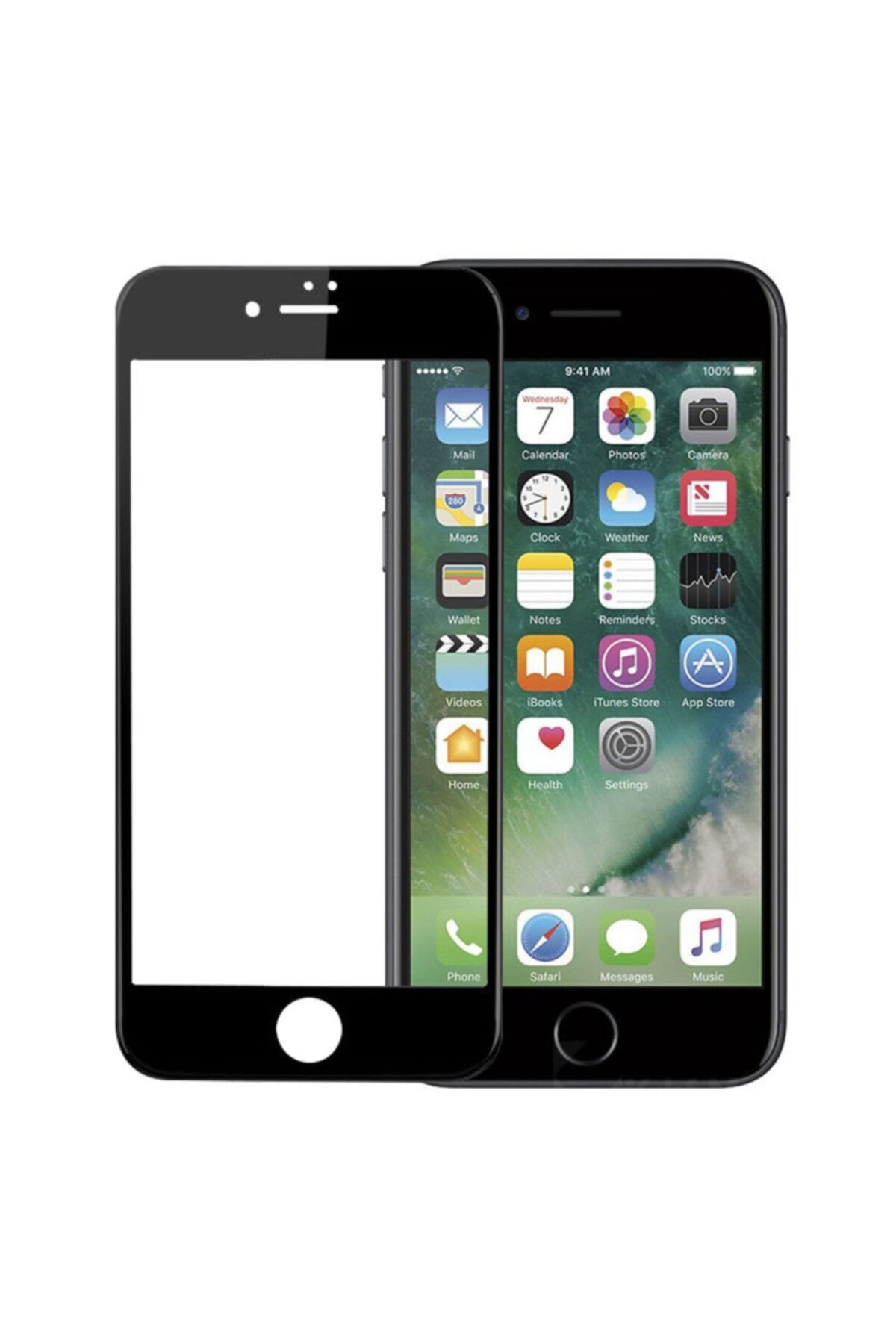 Zengin Çarşım Iphone 7 - 8 - Se 2020 Seramik Esnek Kavisli Flex Ekran Koruyucu Siyah