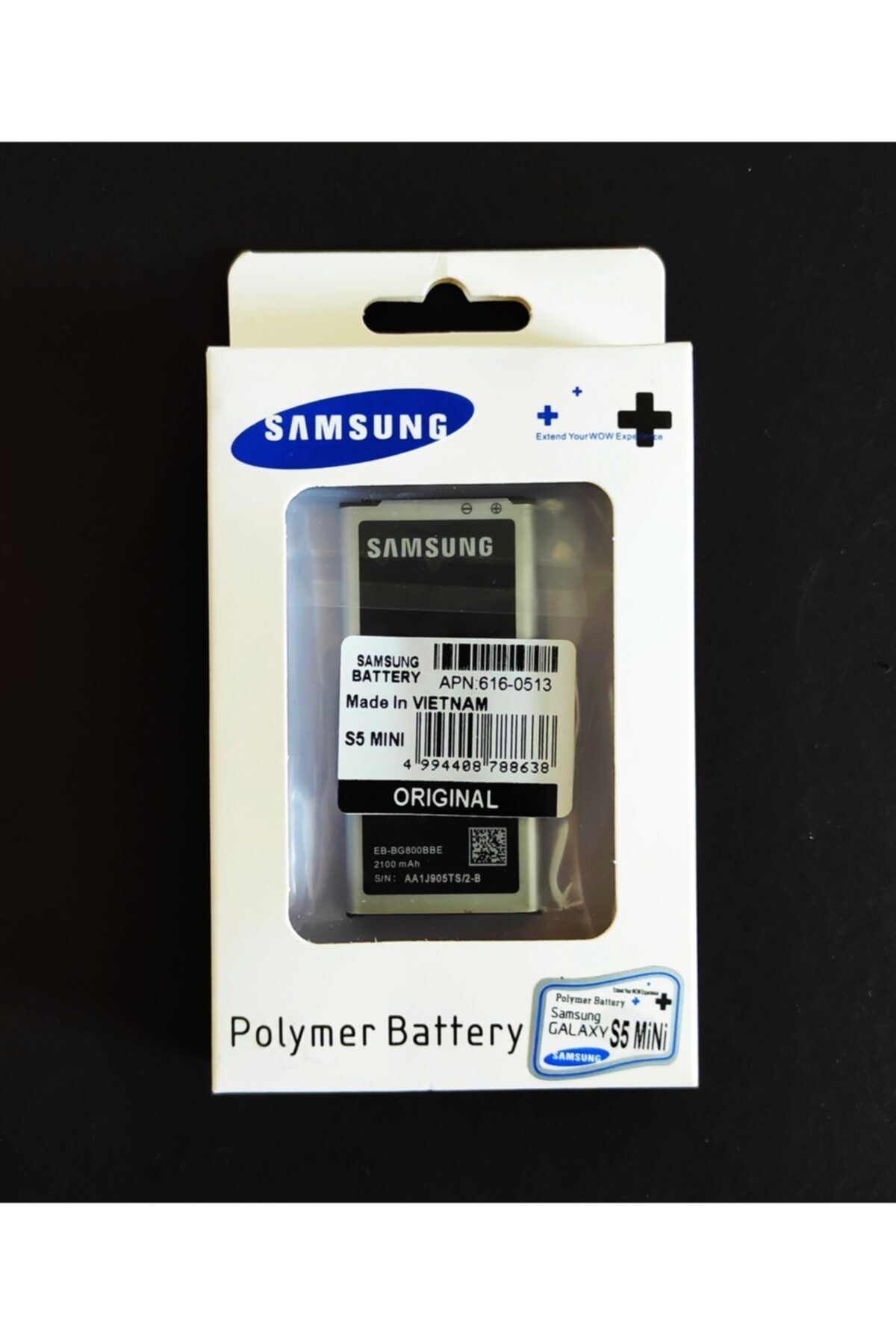 Samsung Galaxy G800 S5 Mini Pil 2100 mah  Orijinal Batarya