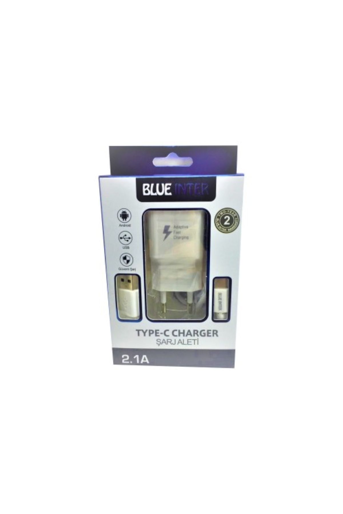 BLUE İNTER Blueinter Type-c Uyumlu Şarj Kablo Ve Adaptör Takım Set