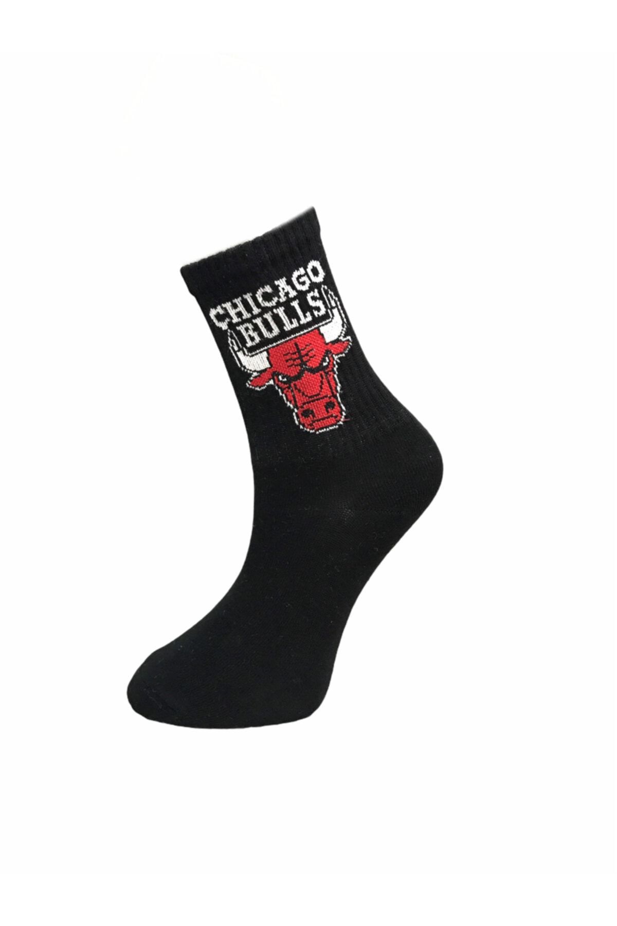 Karyen Butik Unisex Siyah Chicago Bulls  Çorap