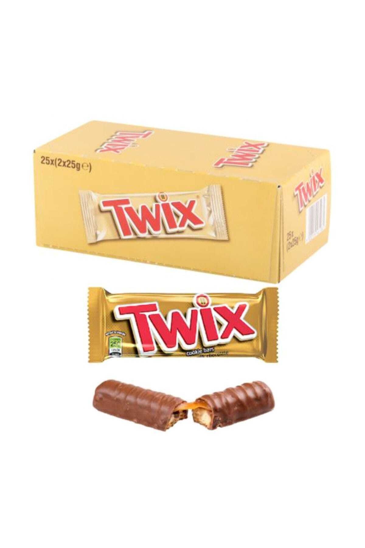 Twix Sütlü Çikolata 50 gr Paket (25 Adet)