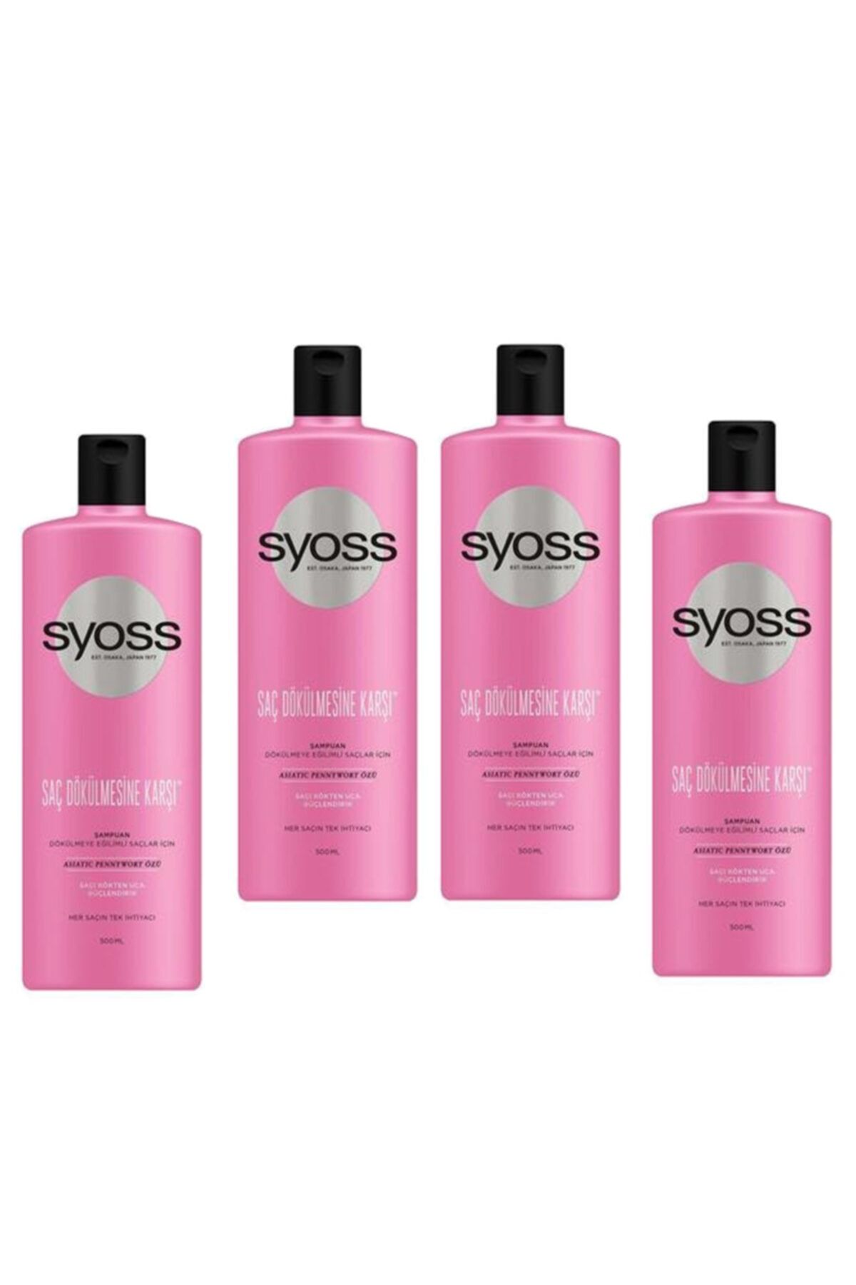 Syoss Saç Dökülmesine Karşı Şampuan 500 ml 4'lü Set
