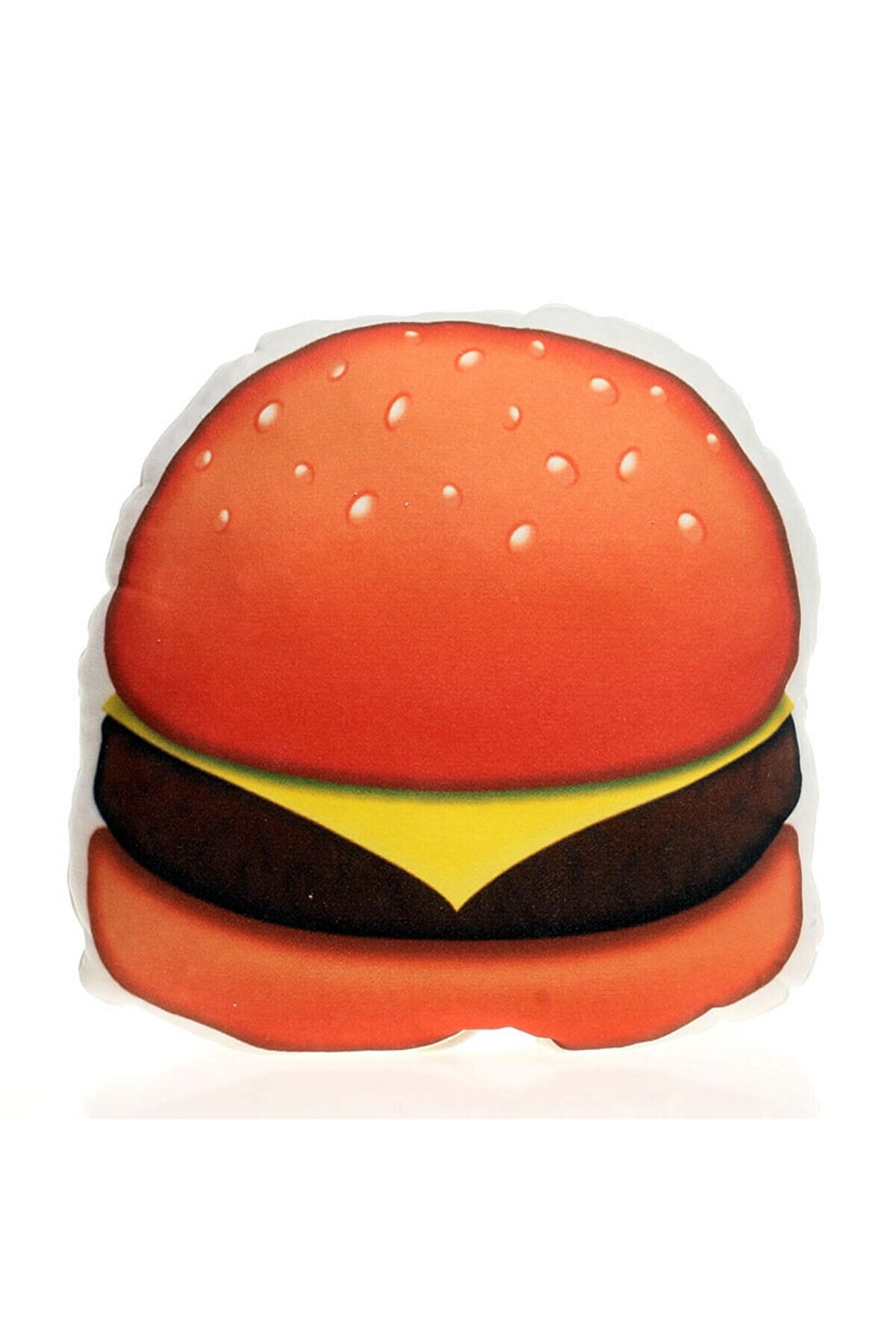 HEDİYE MUCİDİ Turuncu Hamburger Emoji Yastık