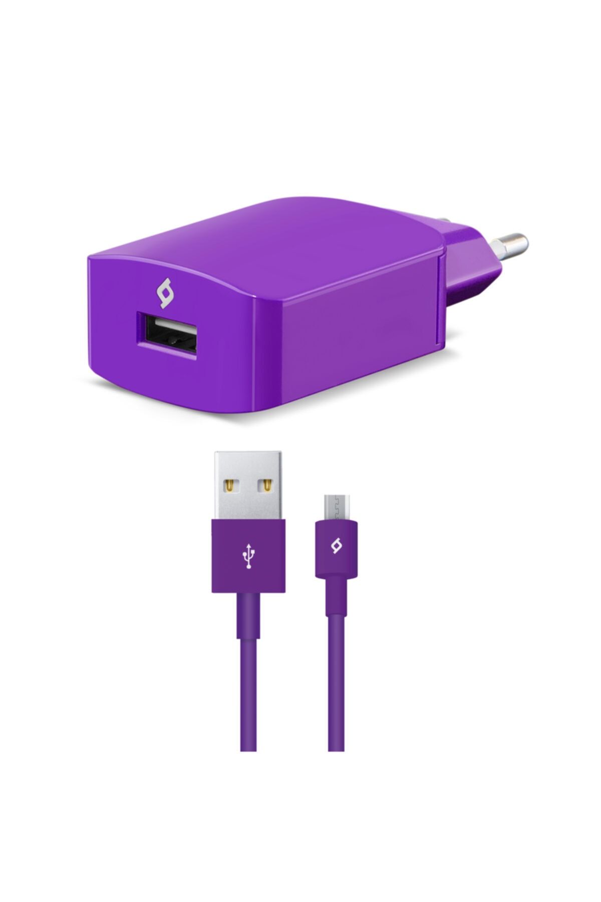 Ttec SpeedCharger Serisi Micro USB Kablolu 2.1A Seyahat Şarj Cihazı Mor