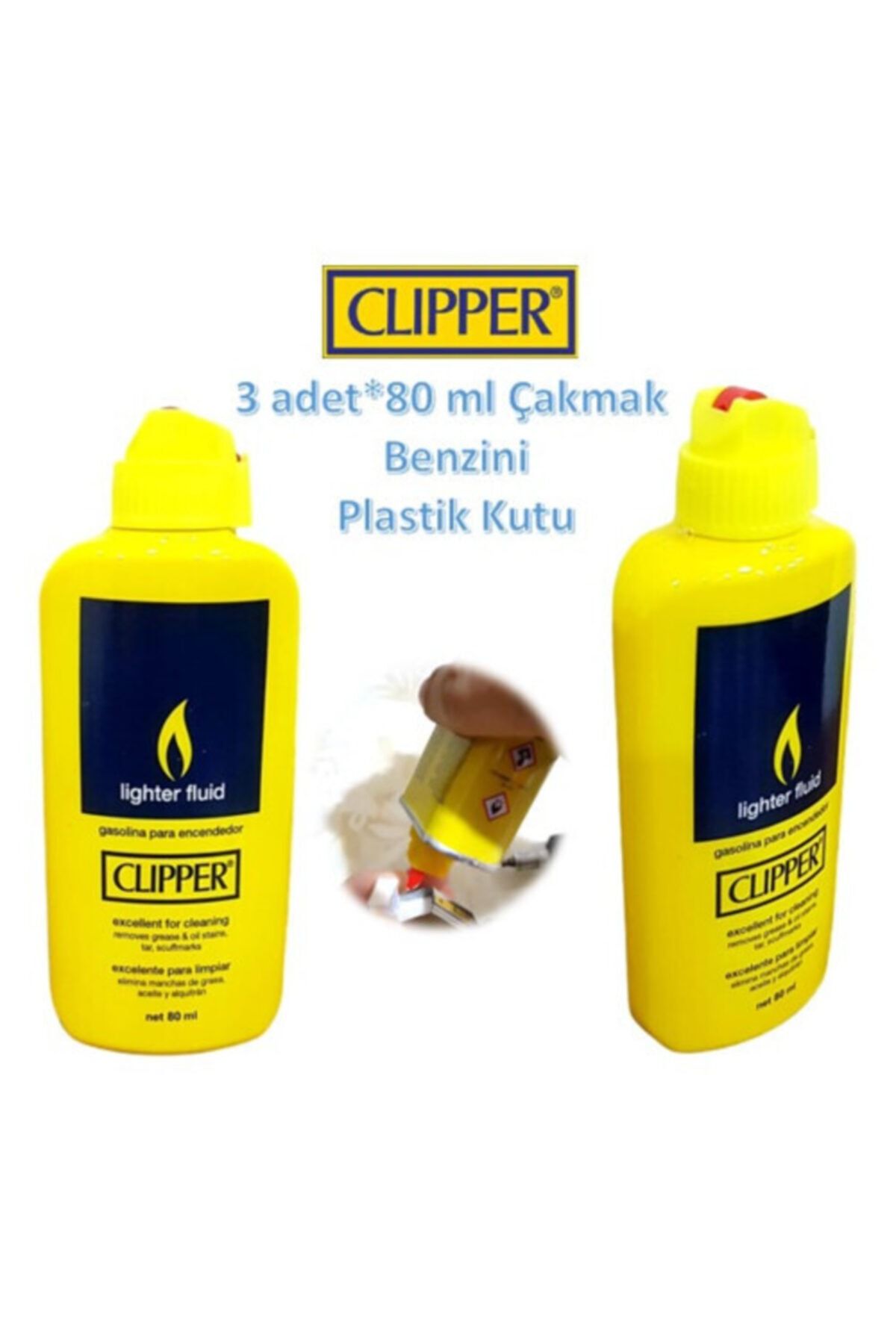Clipper Clıpper Fluıd Çakmak Benzini 80ml X 3 Adet