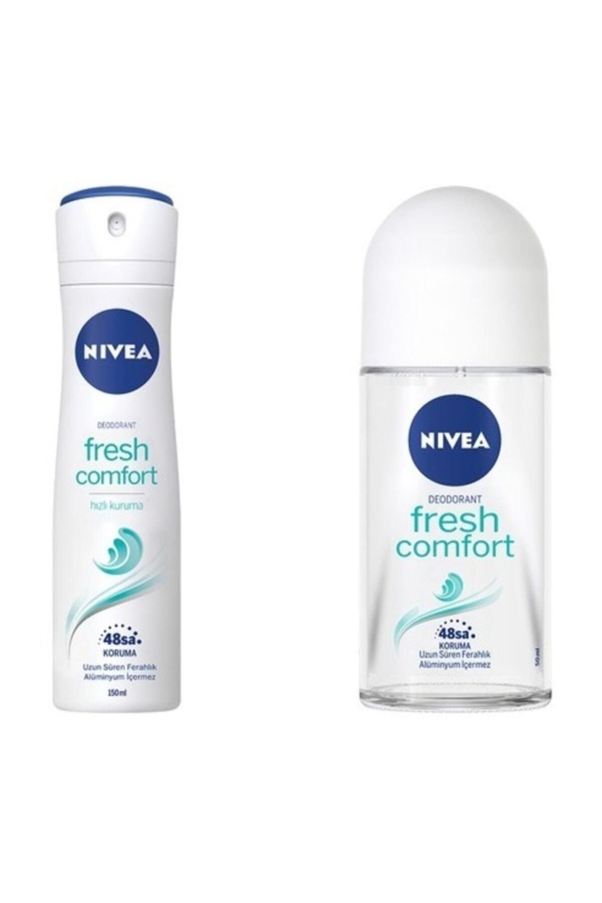 NIVEA Kadın Fresh Comfort Deodorant Roll On Set
