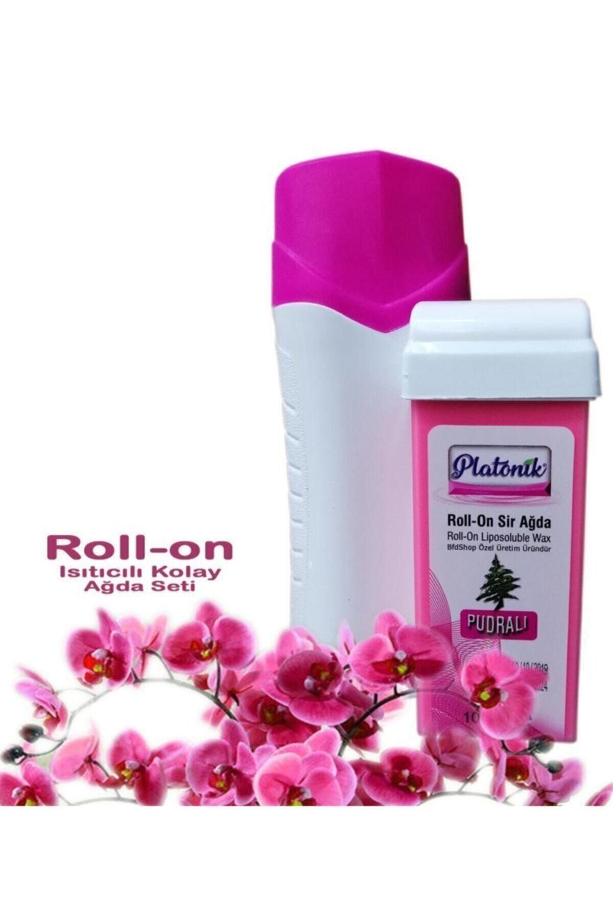Platonik Roll-on Isıtıcılı Kolay Ağda Seti Pudralı