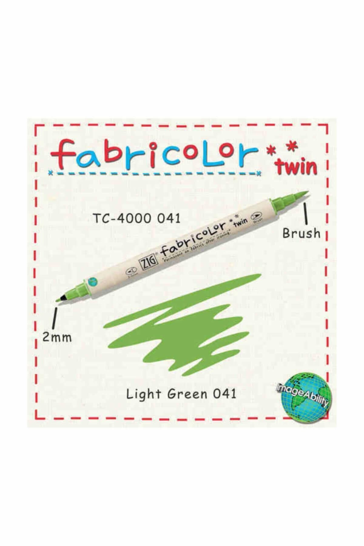 Zig Fabricolor Twin Çift Uçlu Kumaş Boyama Kalemi LIGHT GREEN