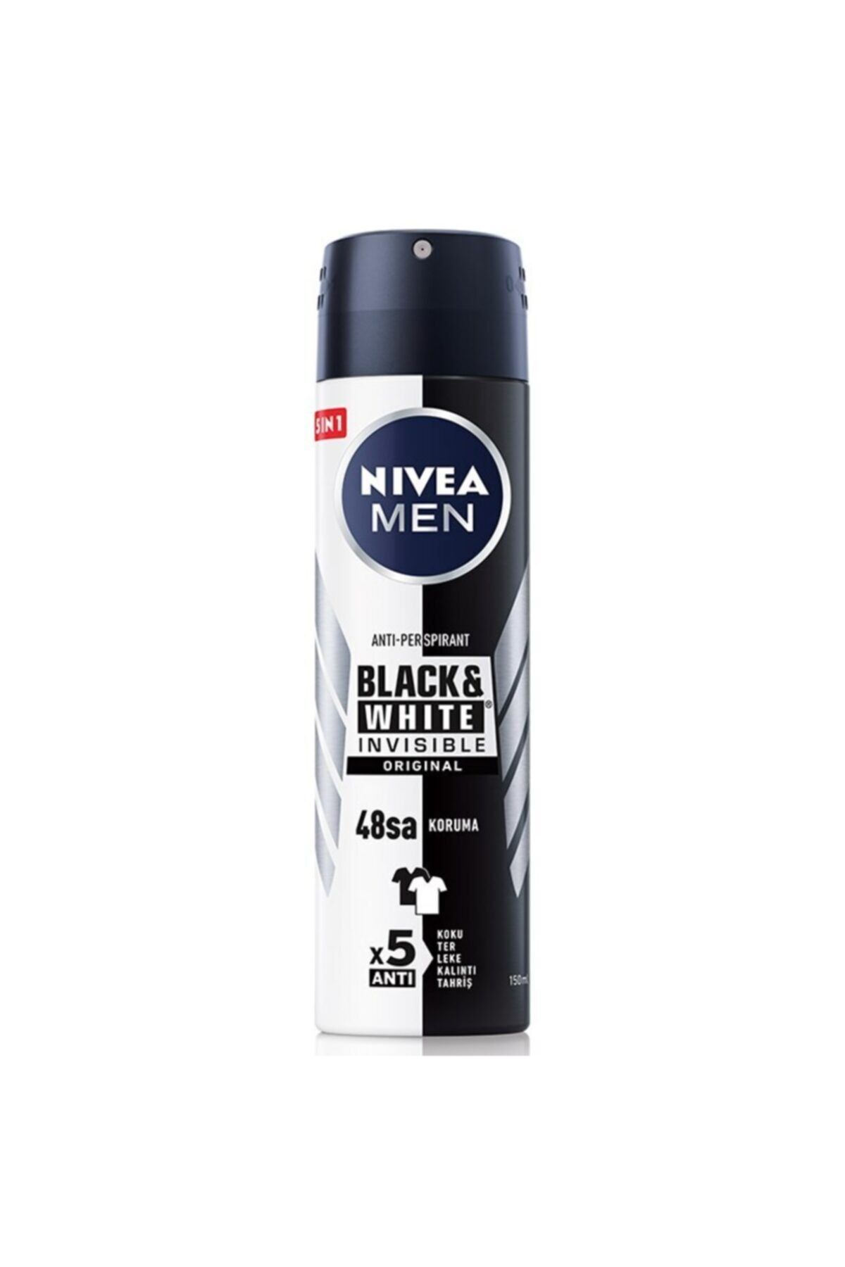 NIVEA Men Black White Invisible Original Erkek Deodorant Sprey 150 ml