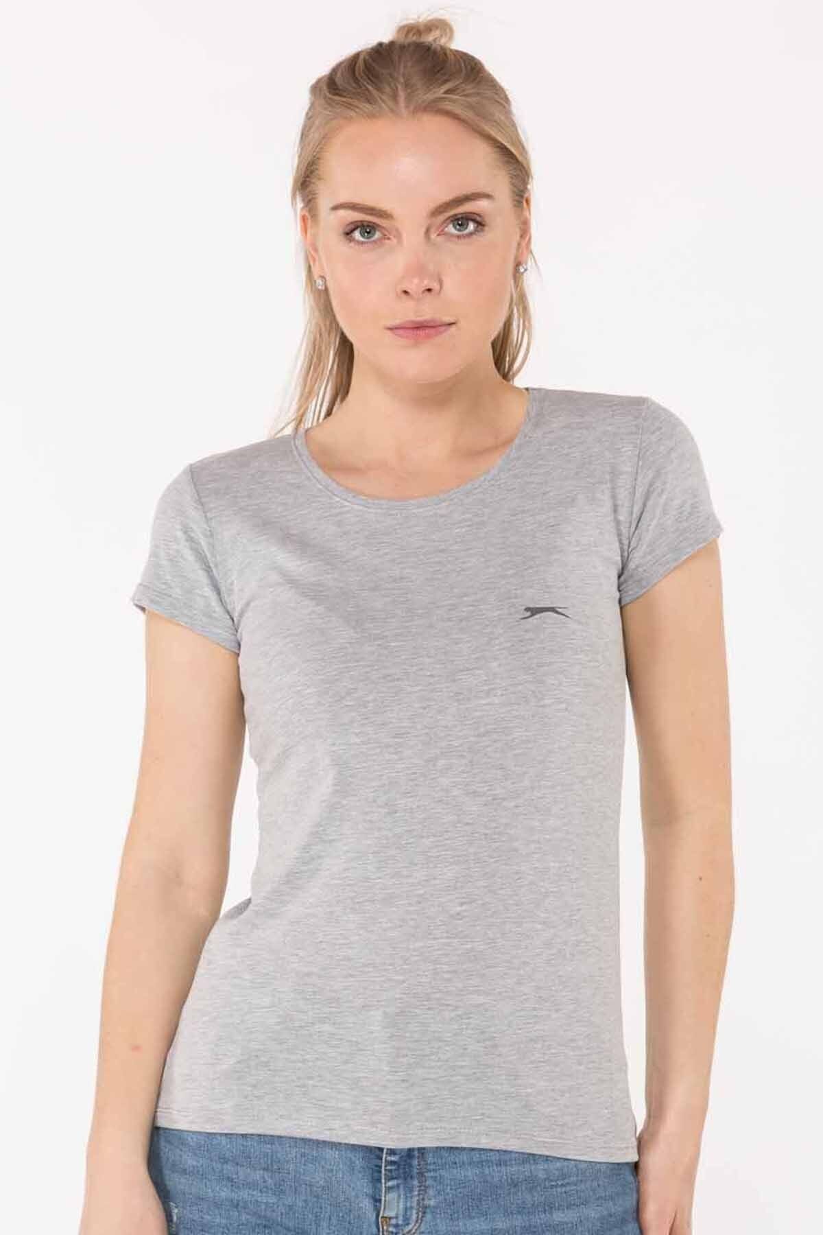 Slazenger Yelena Kadın T-shirt Gri