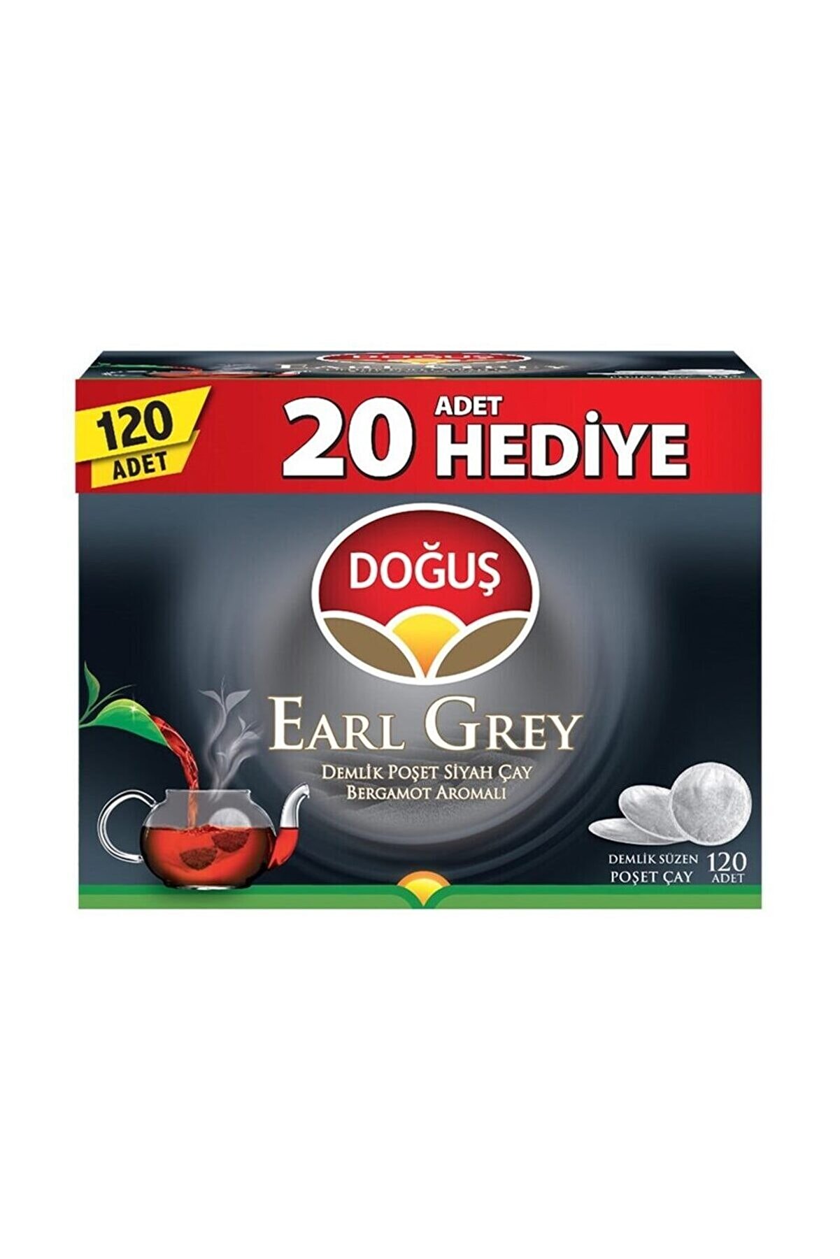 Doğuş Çay Demlik Poşet Çay Early Grey 100'lü