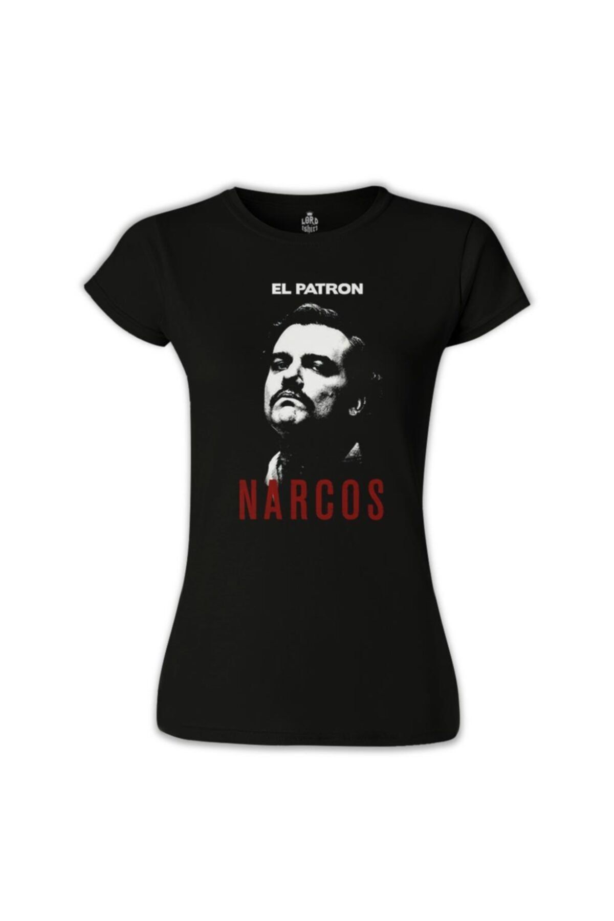 Lord T-Shirt Narcos - El Patron Siyah Bayan Tshirt