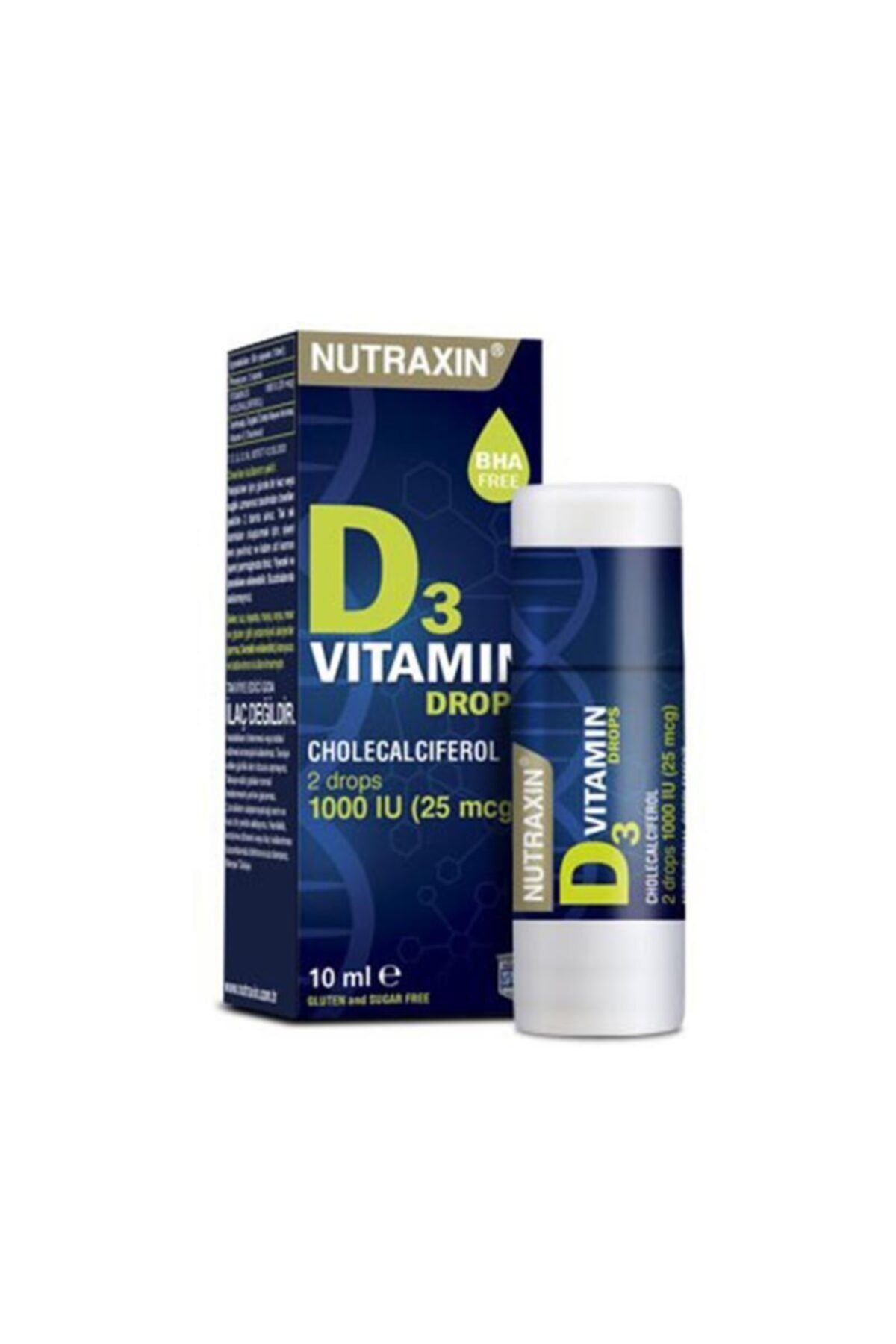 Nutraxin Vitamin D3 Takviye Edici Gıda Damla 10 Ml