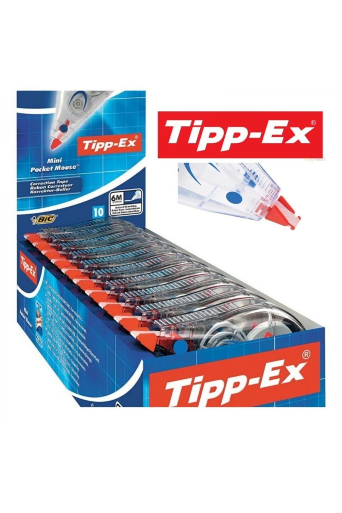 Tipp-Ex 6m Şerit Düzeltici - Daksil 10'lu Paket