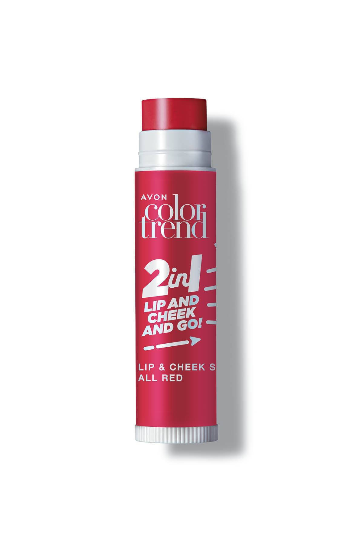 Avon Color Trend Dudak Ve Yanak Için Renklendirici Stik - All Red