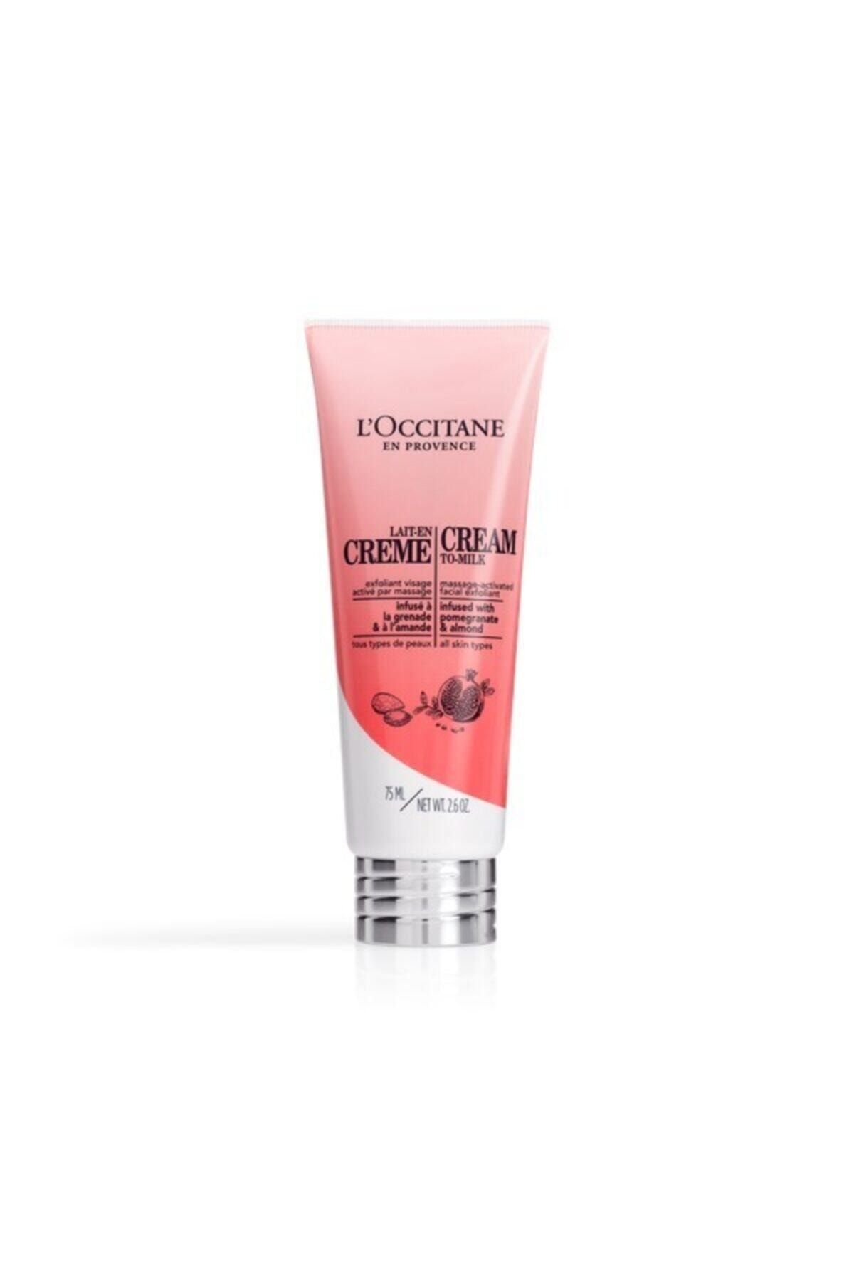 L'Occitane Infusions Cream to-Milk Facial Exfoliator - Infusions Krem Yüz Peelingi - 75 ml