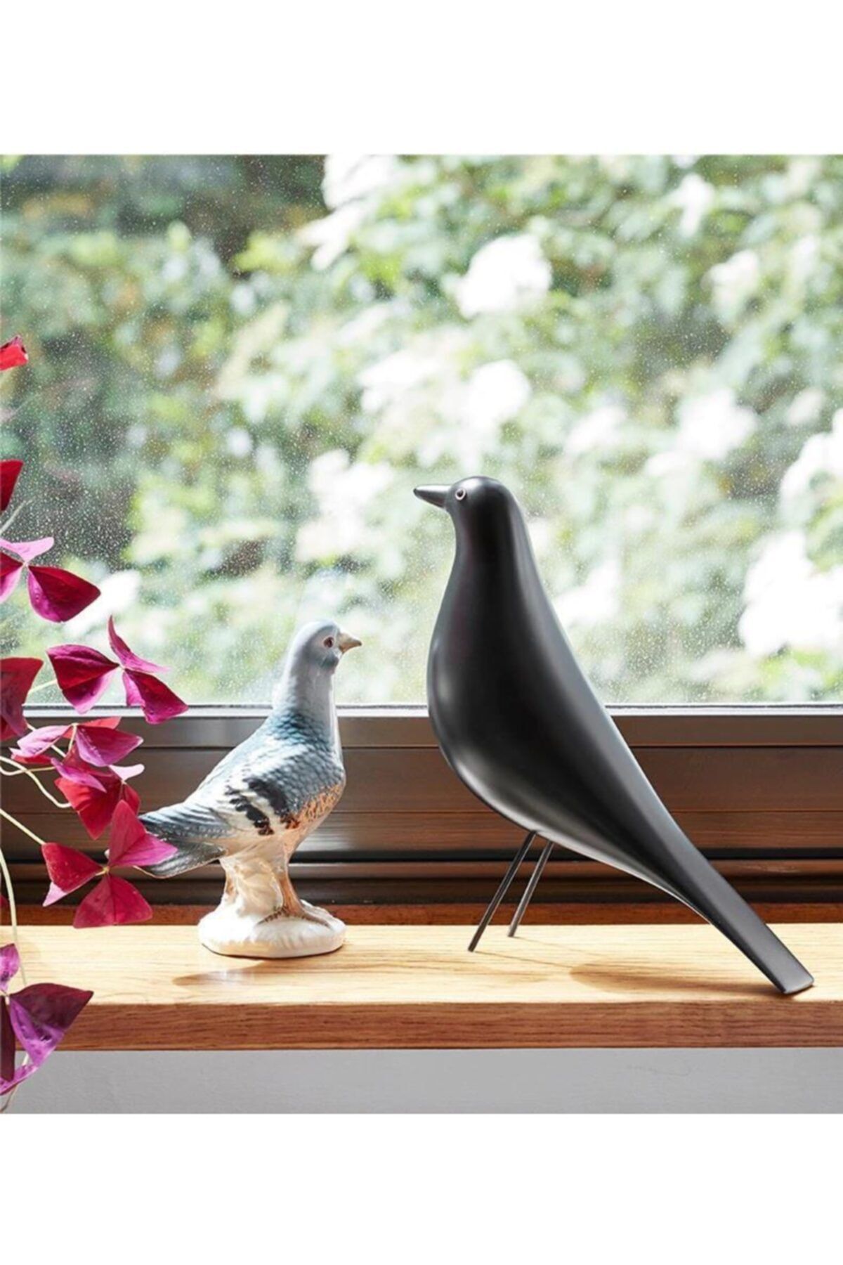 CajuArt Dekoratif Orta Boy Kuş Biblo Ev Ofis Aksesuarı Dekor Süs