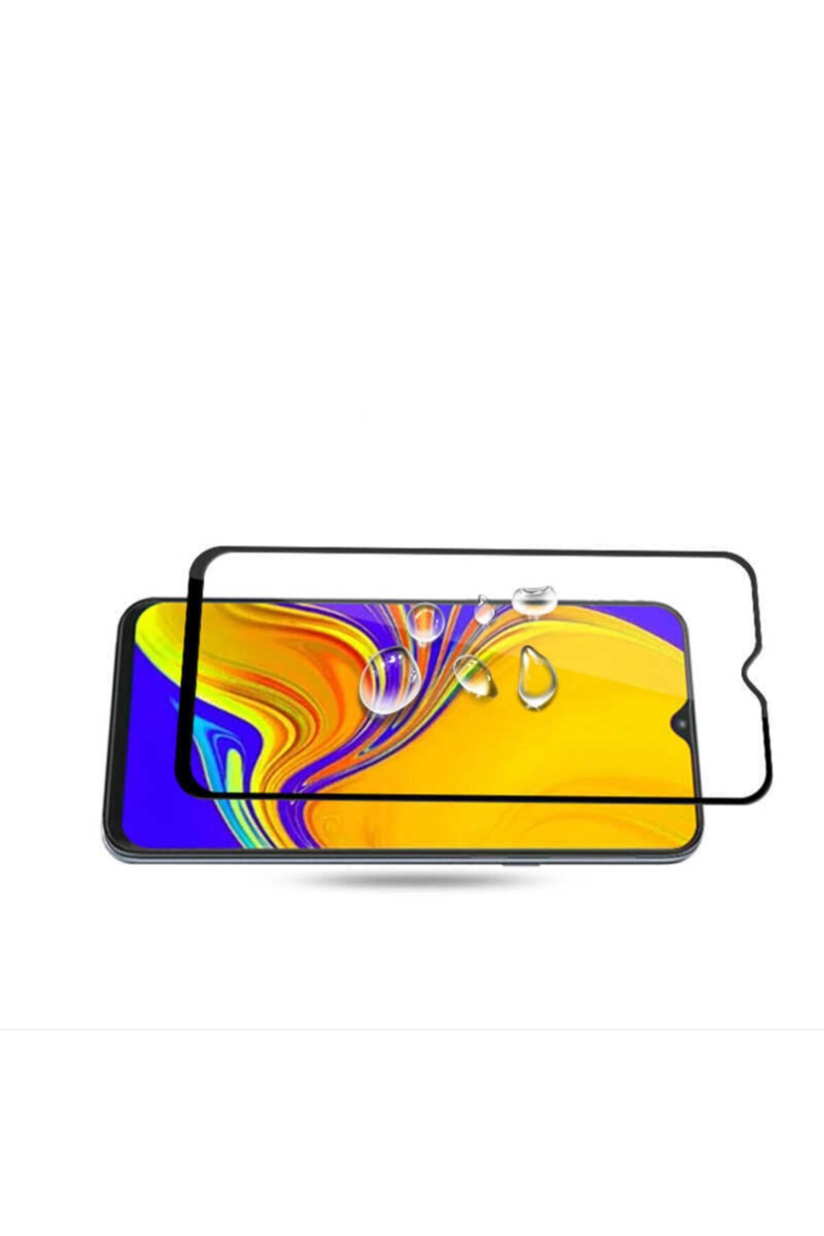 Fibaks Samsung Galaxy A10 Kenarları Kırılmaya Dayanıklı Cam Ekran Koruyucu