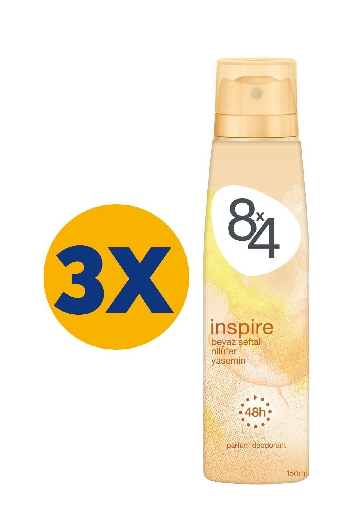 8x4 Inspire Kadın Deodorant Sprey 150 ml X 3 Adet