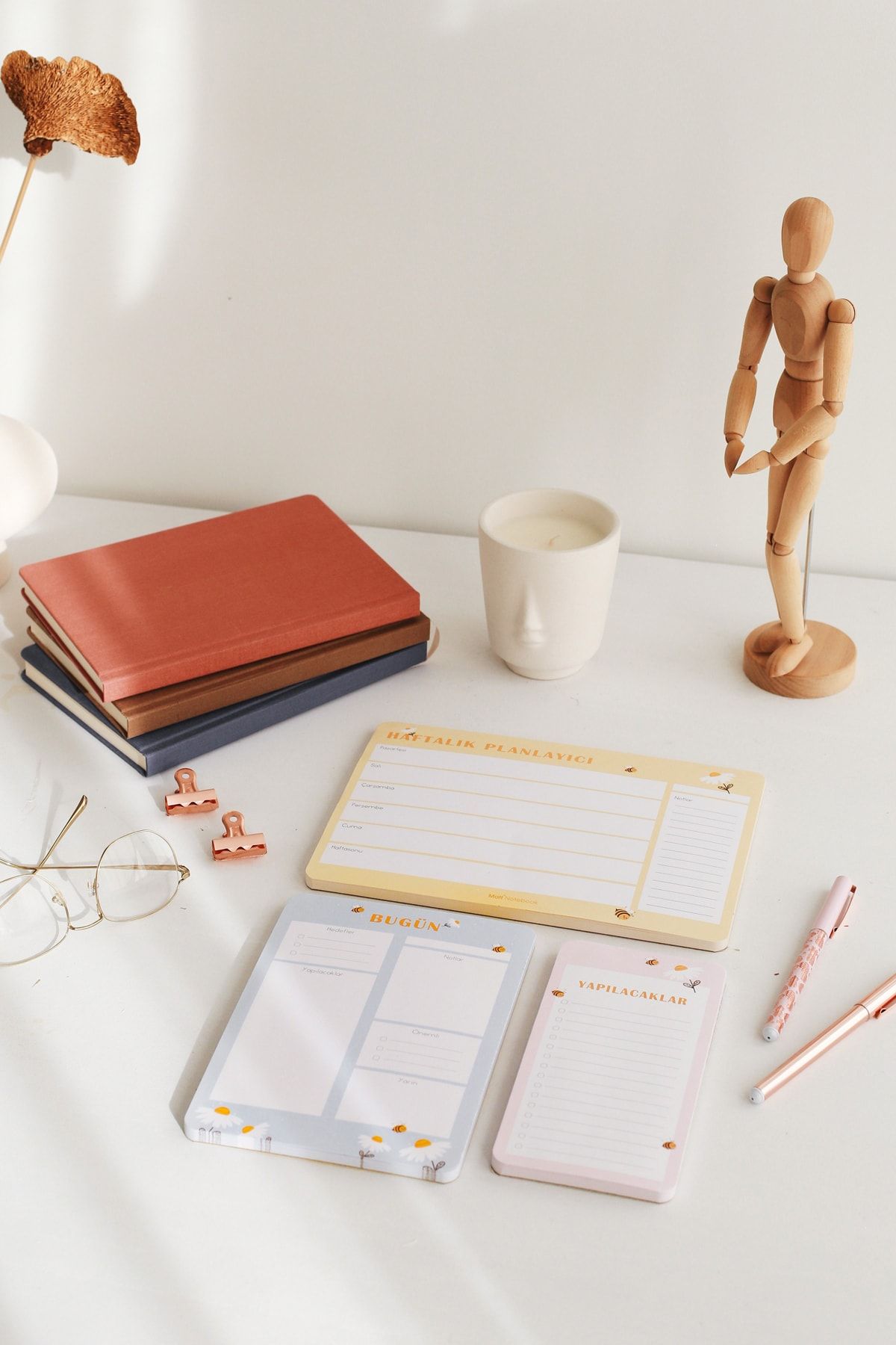 Matt Notebook 3’lü Masaüstü Planlayıcı Set Arı