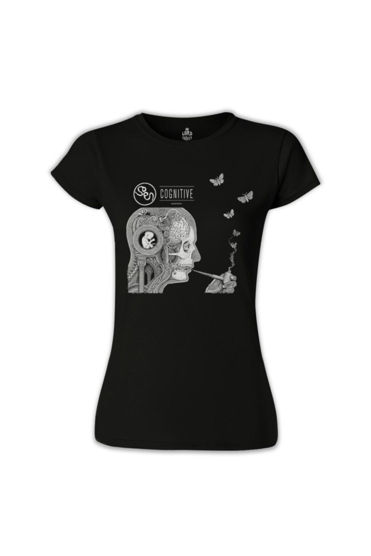 Lord T-Shirt Kadın Siyah Soen Cognitive T-Shirt - BS-1100