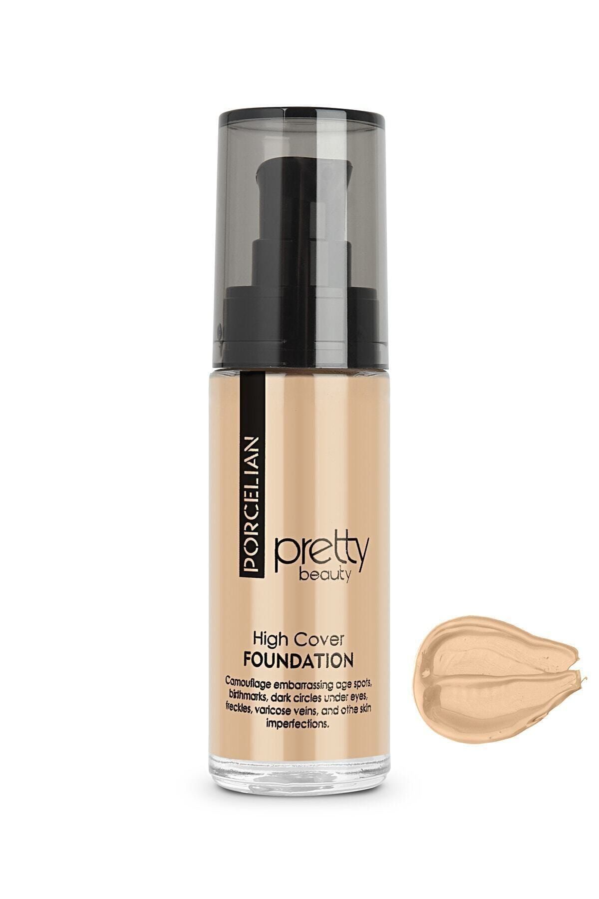 Şımarık Avm Pretty Beauty High Cover Yüksek Kapatıcı Etkili Porselen Fondöten No:3