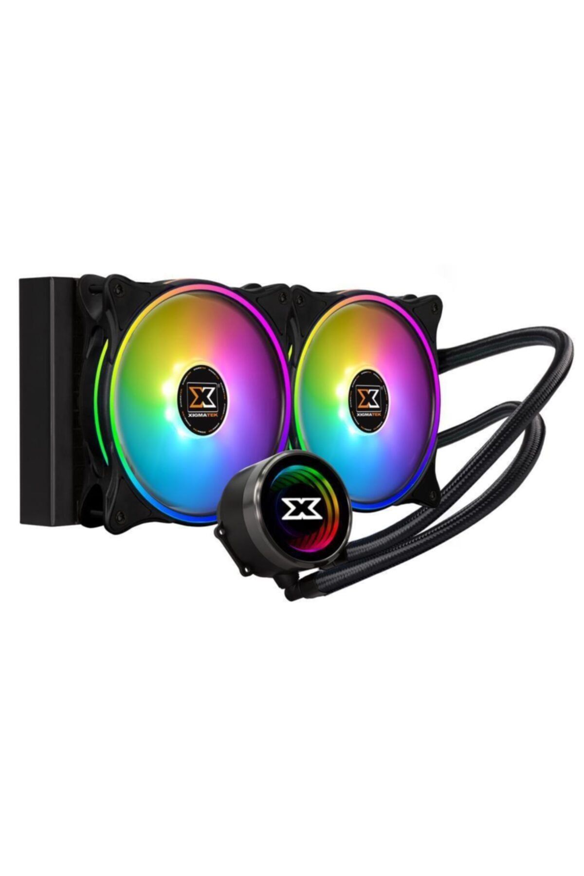 Xigmatek Aurora 240 En42807 Intel/amd Tümü 2*120mm At 120 Rainbow Fan Cpu Sıvı Soğutucu