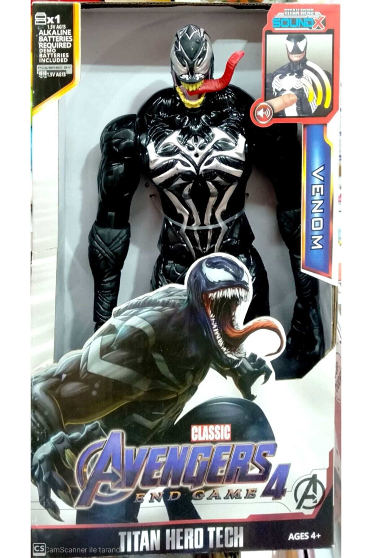 AVENGERS Venom The Amazing Spiderman Action Figür Oyuncak Venom Figür Işıklı Sesli 30 Cm Venom Oyuncak Figür