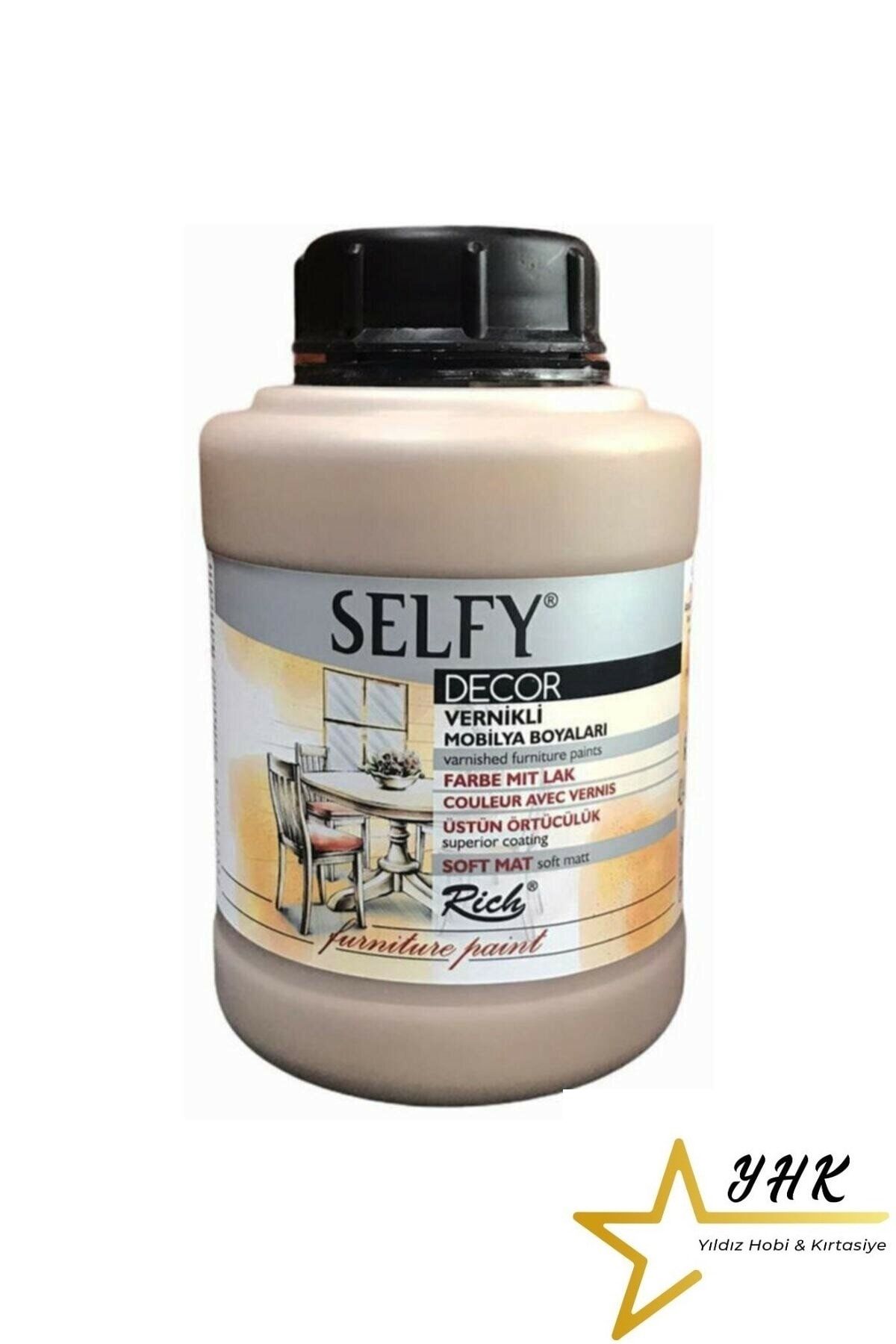 Rich Selfy Decor Kendinden Vernikli Boya 1250 Cc Latte - Beyaz - #A56E46