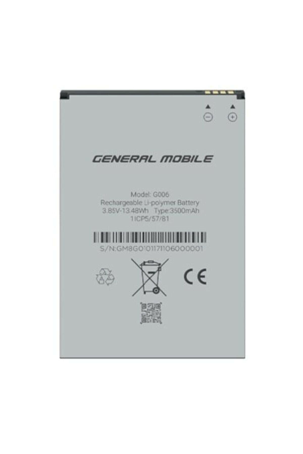 General Mobile Gm8 Go Gm9 Go Batarya Pil Orjinal Poşetli ( Kutusuz )