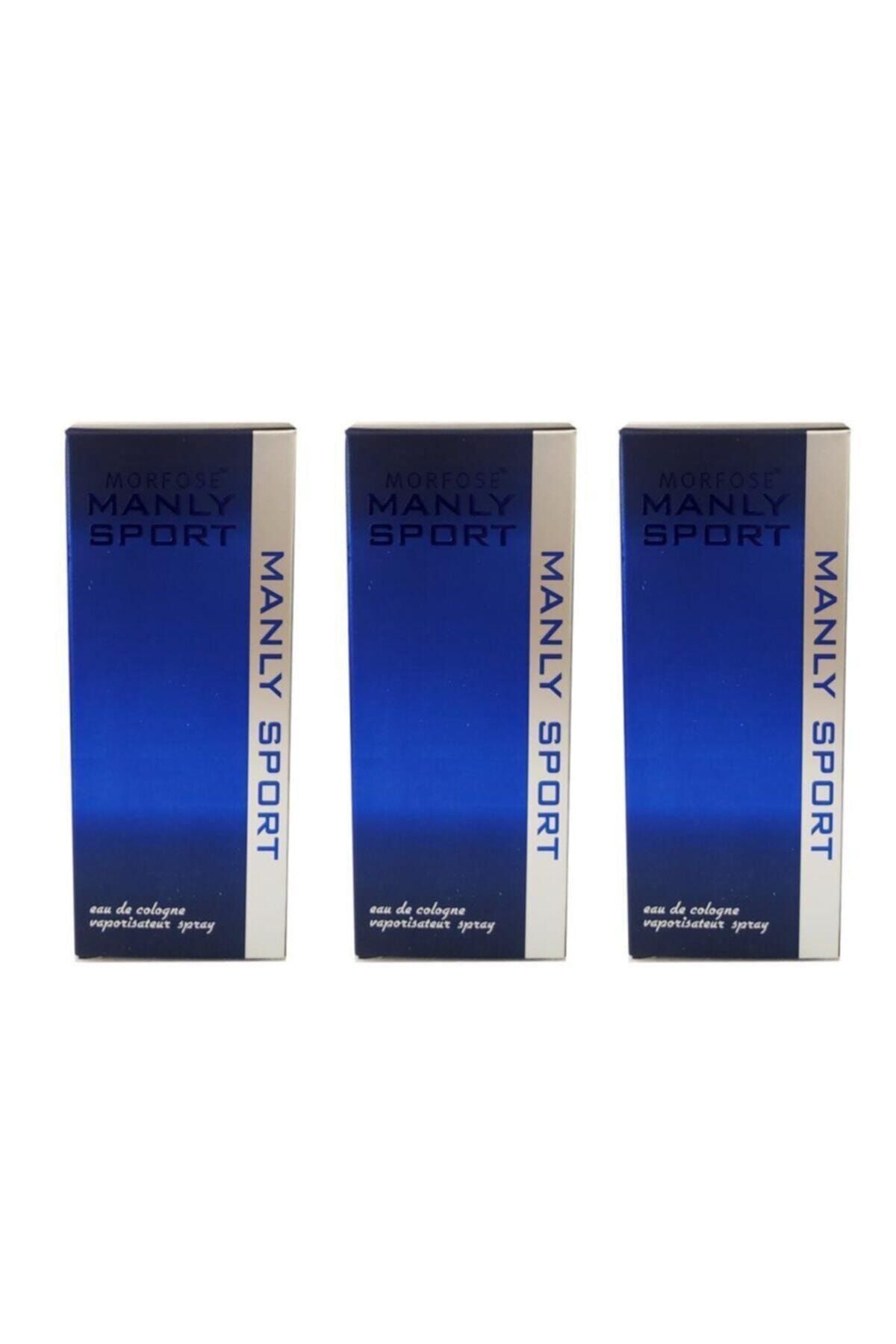Morfose Manly Sport Edc 3 X 125 ml  Erkek Parfüm 0716706176931