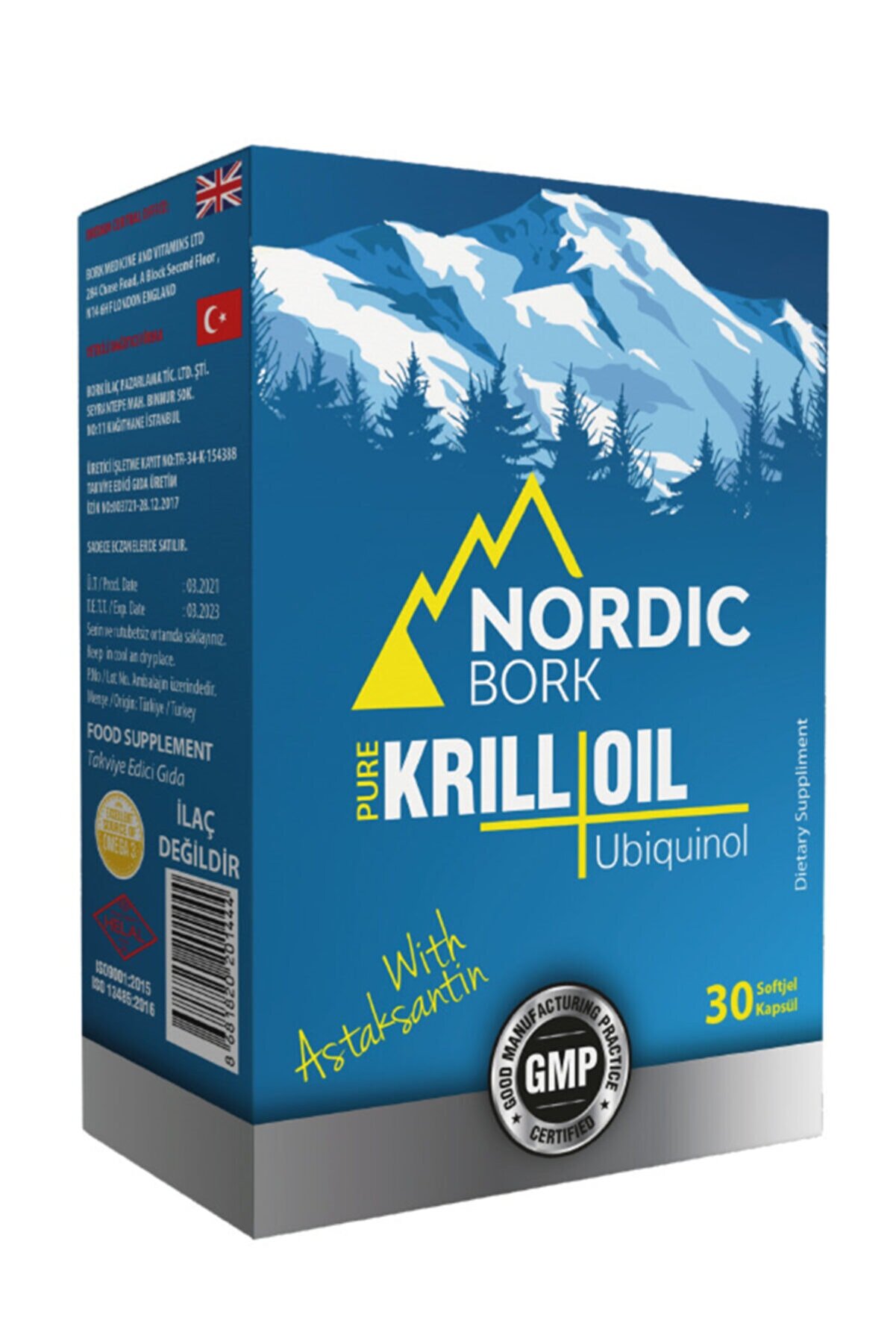 Nordic Nordıc Bork Krıll Oıl + Q10 30 Soft Gel