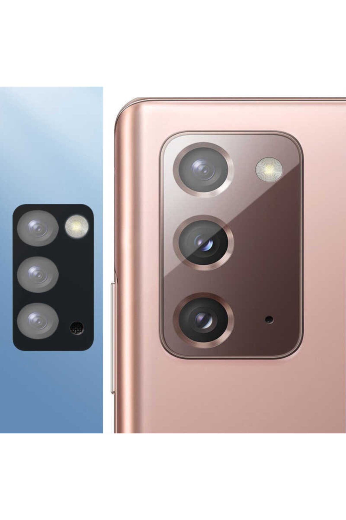 Fibaks Samsung Galaxy Note 20 Uyumlu Kamera Lens Koruyucu Cam Filmi