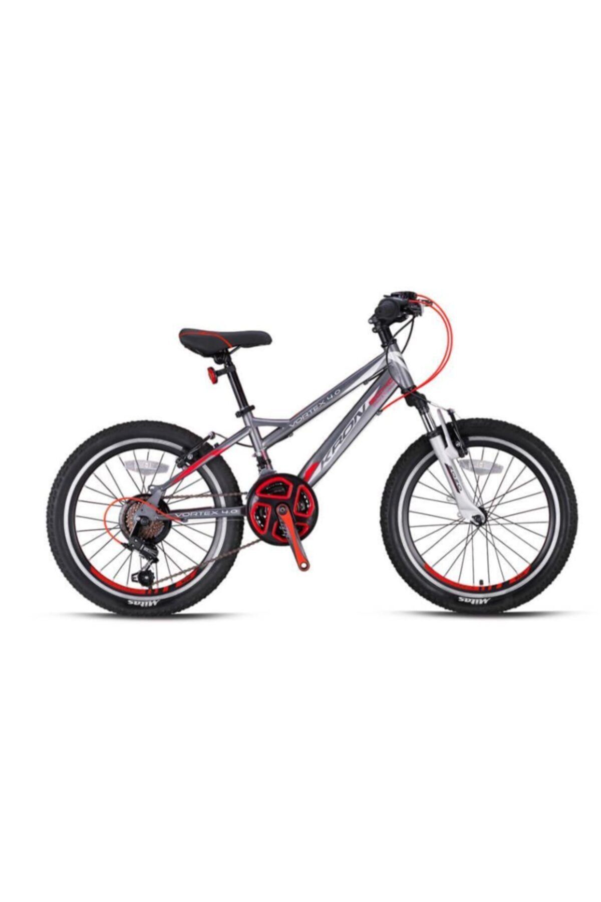 Kron Vortex 4.0 V 20 Jant Çocuk Bisikleti Mat Füme Kırmızı