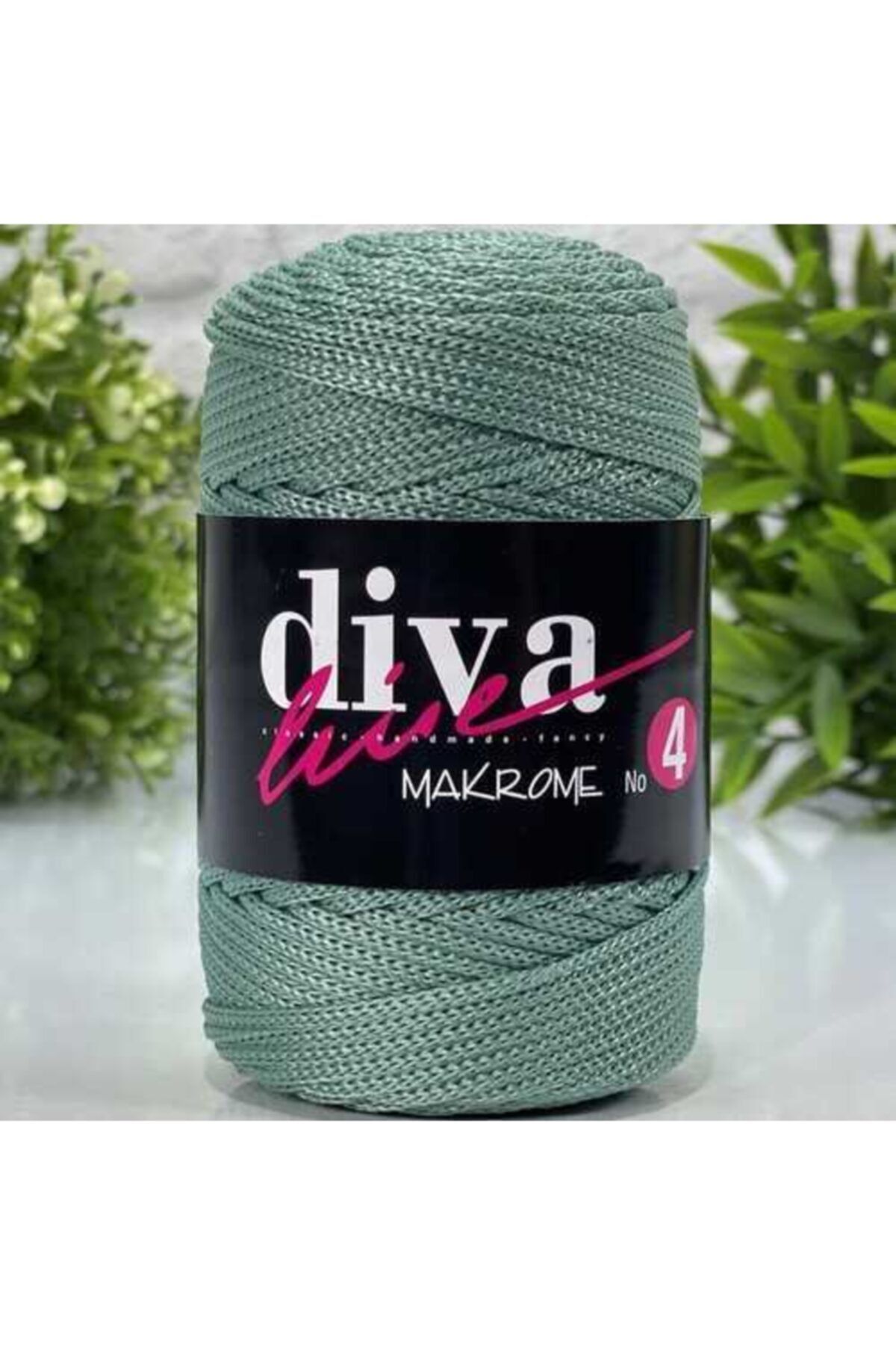 Diva İplik Diva Makrome Ipi Kalın (NO:4) 168 Soft Mint.