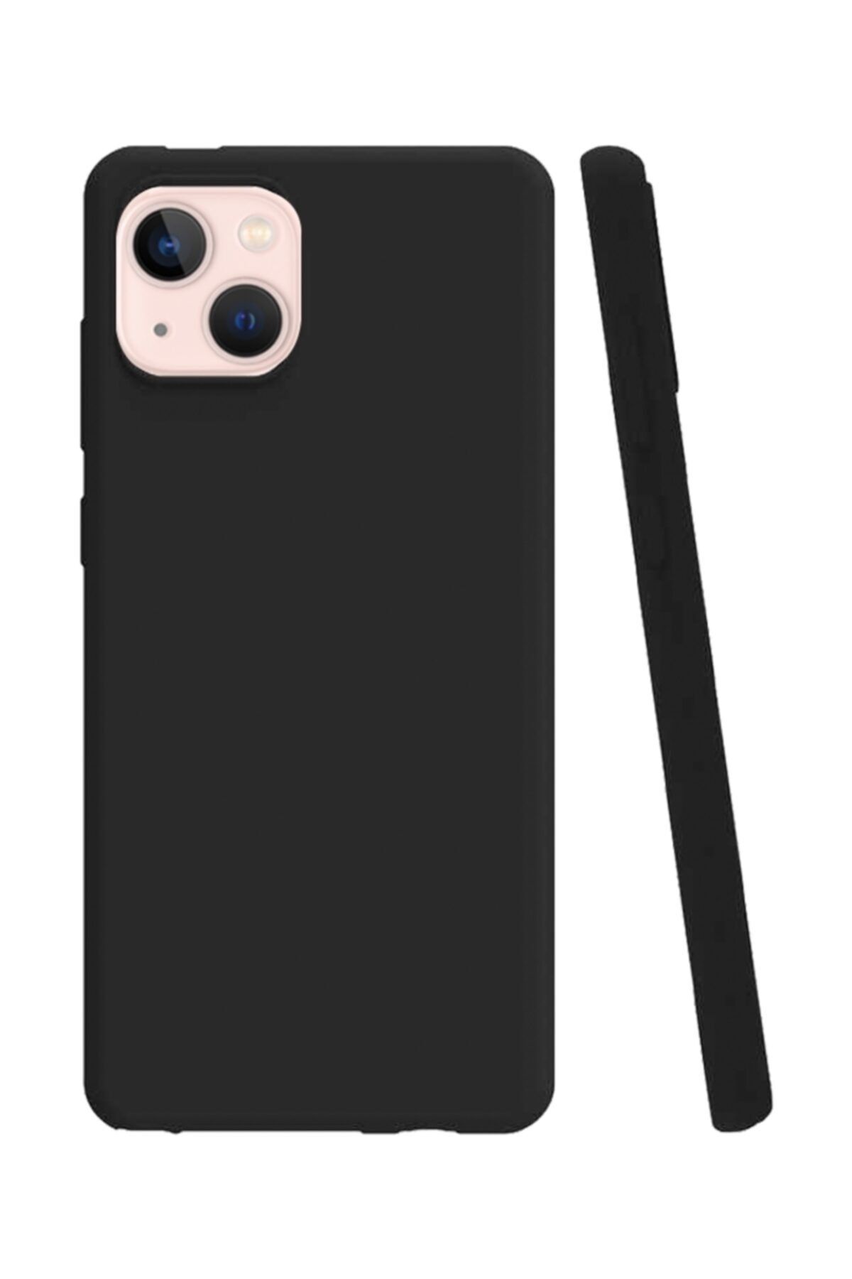 Mobilcadde Iphone 13 Siyah Silikon Kılıf