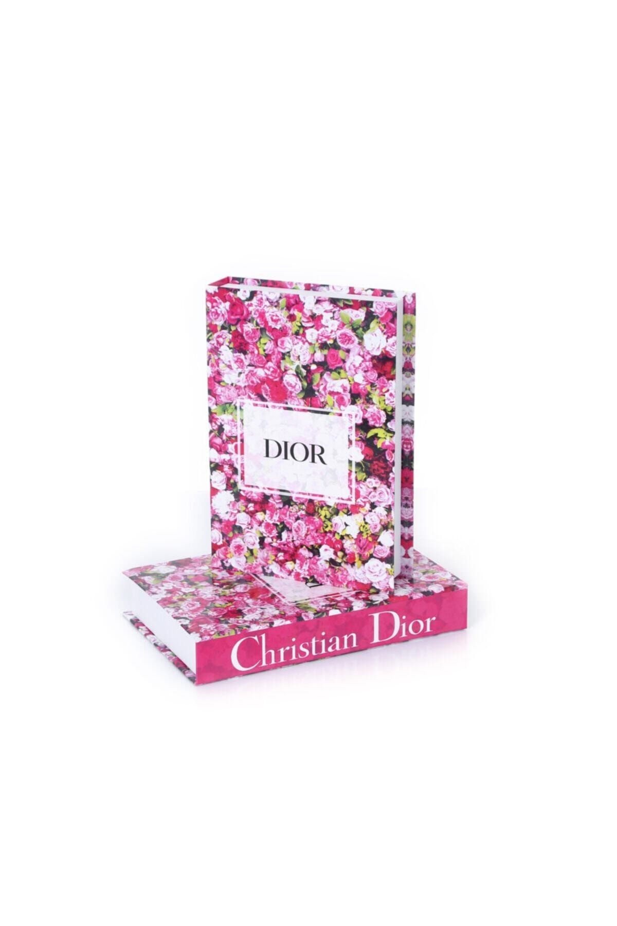 Yedi Home&Decor Dekoratif Kitap Kutu Dior Pink Flowers