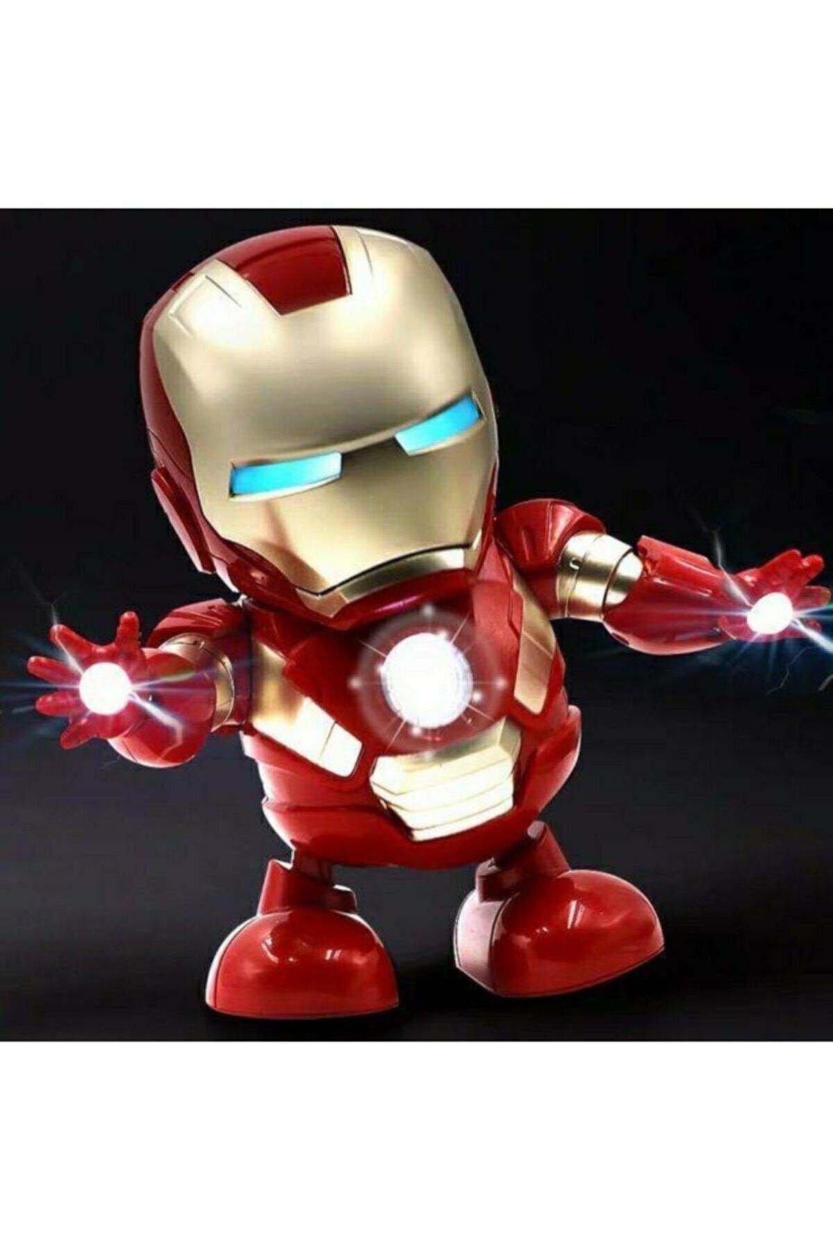 Genel Markalar Iron Man Dance Robot Hero Işıklı Demir Adam