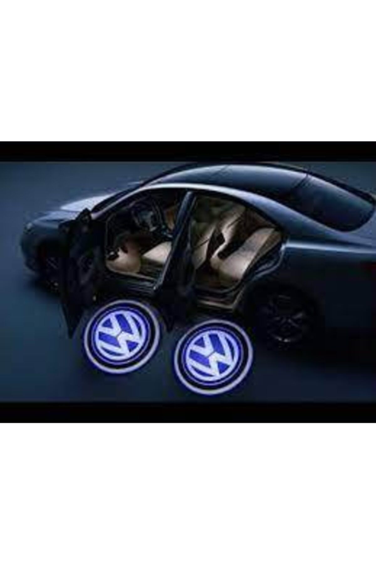 parkstop Volkswagen Kapı Altı Hayalet Led Logo Aydınlatma Pilli Ürün 2 Adet