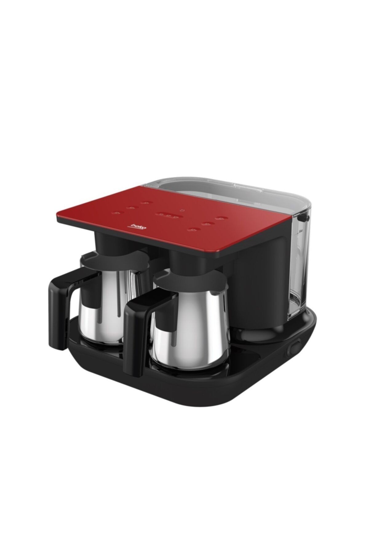 Beko Tkm 8961 K Keyf Kırmızı Çelik Ikili Kahve Makinesi